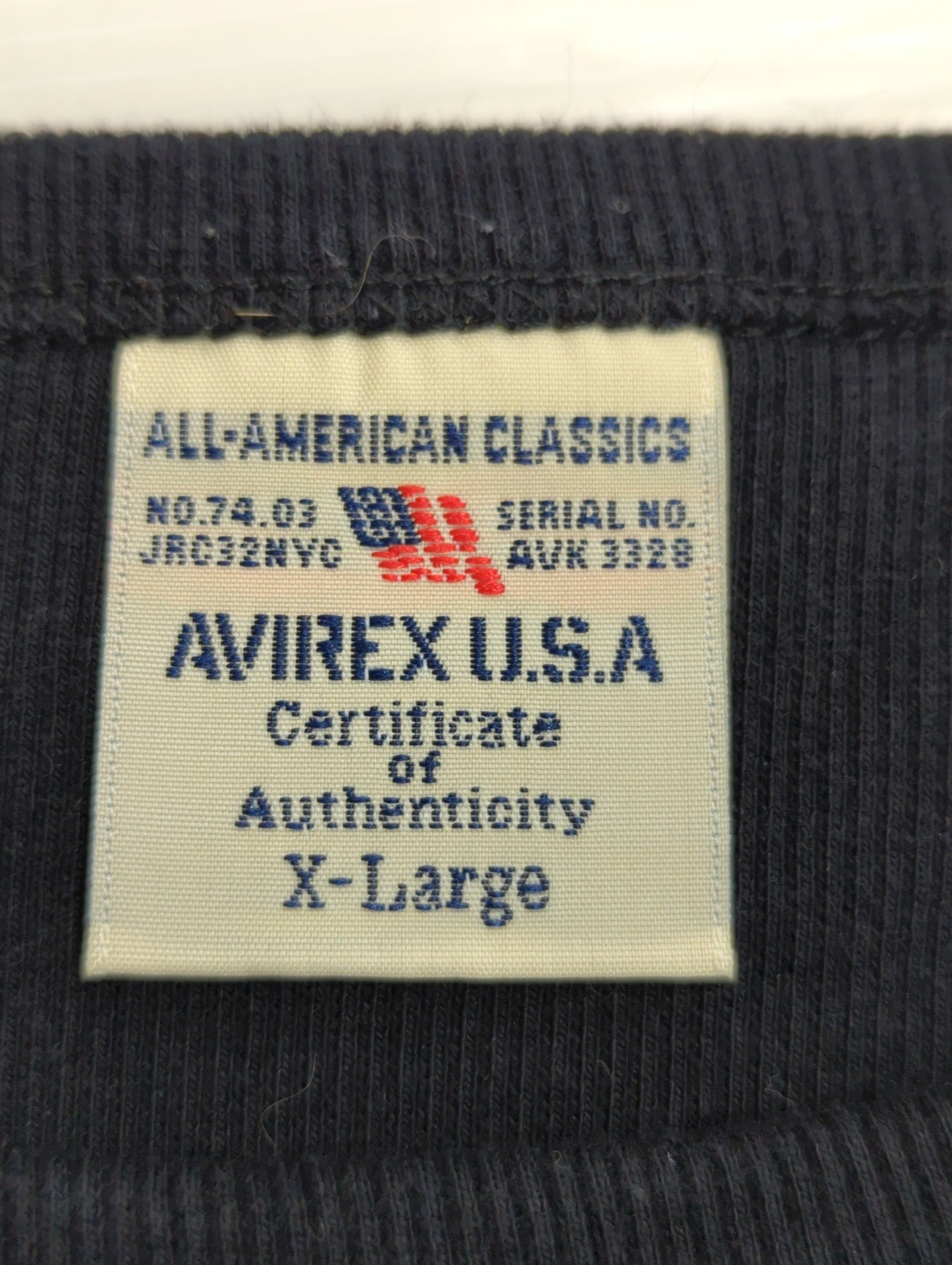 AVIREX / 《DAILY/デイリー》RIB S/S CREW NECK T-SHIRT/リブ 半袖 クルーネック Tシャツ デイリーウェア