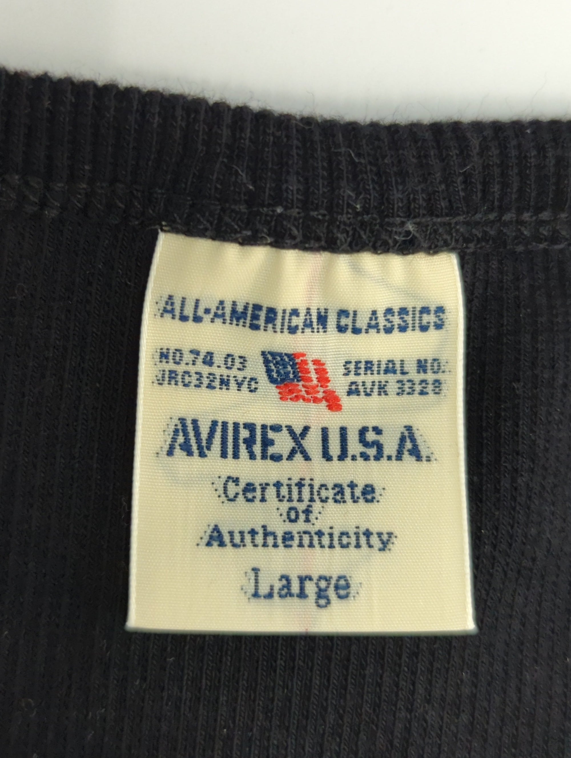 AVIREX / 《DAILY/デイリー》RIB S/S CREW NECK T-SHIRT/リブ 半袖 クルーネック Tシャツ デイリーウェア