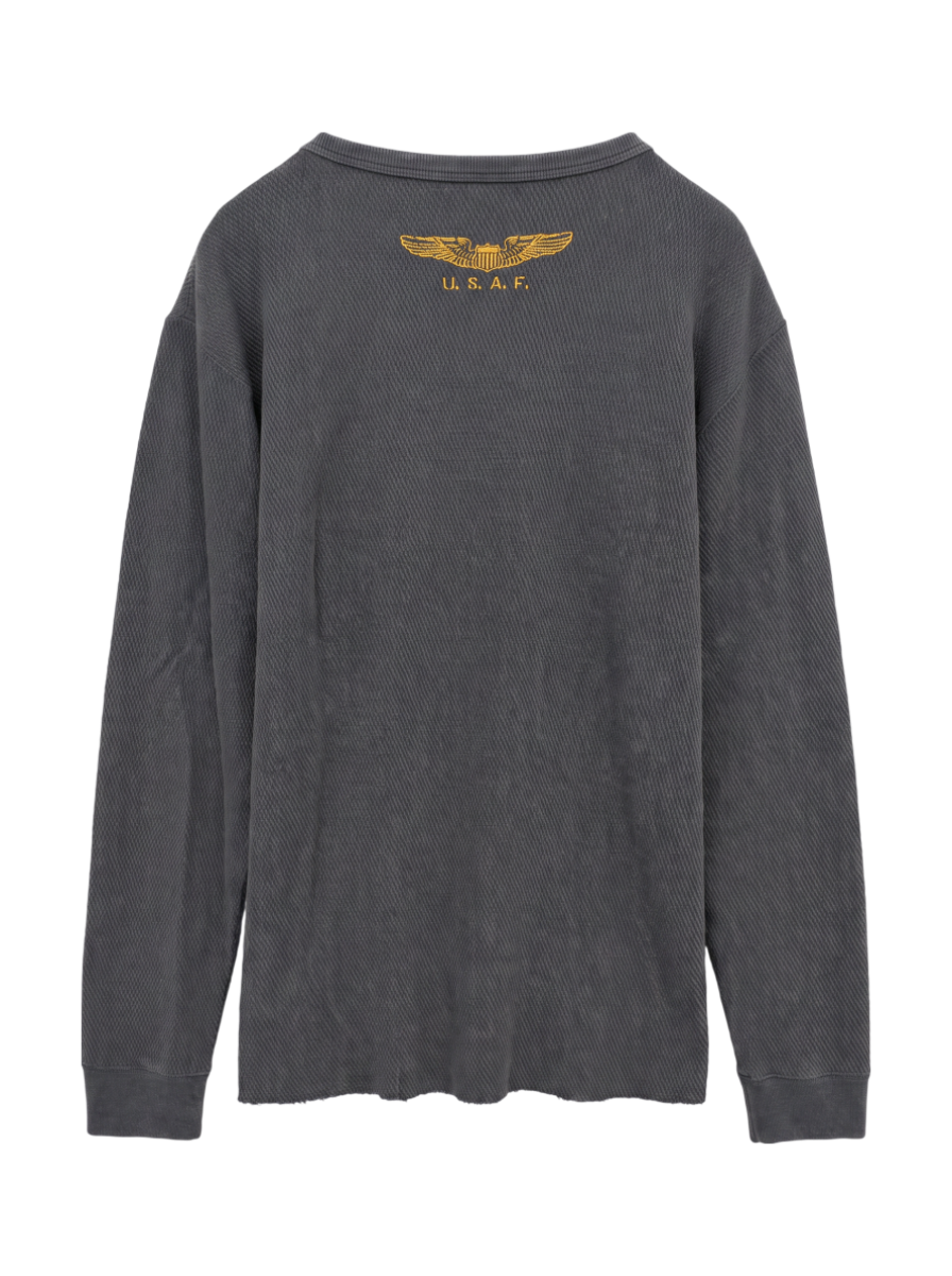 AVIREX / ハニカムワッフル クルーネック Tシャツ/ HONEY COMB WAFFLE T-SHIRT