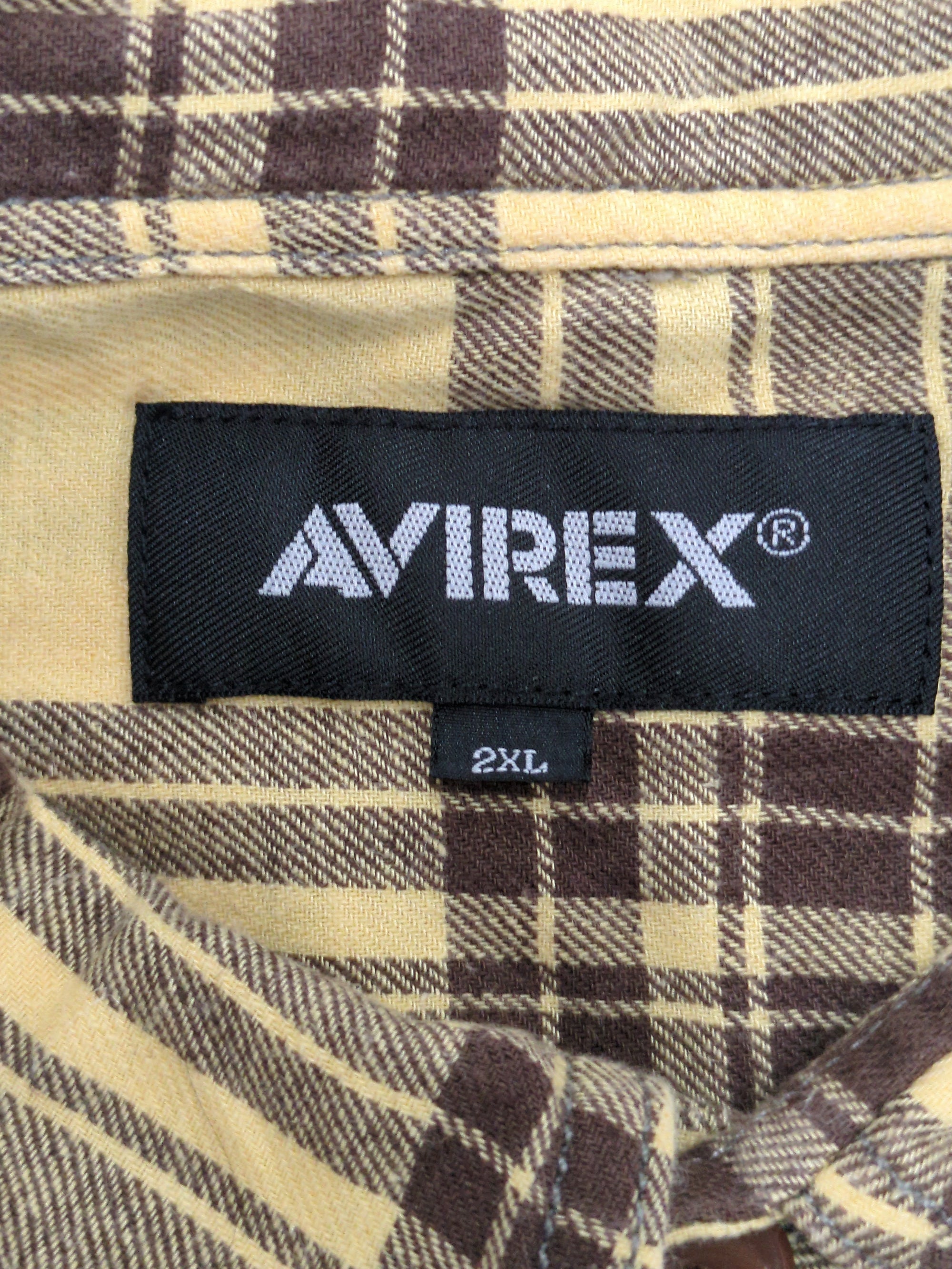 AVIREX / コットンリネン チェック エンブロイダリー シャツ / L/S COTTON LINEN CHECK ENB SHIRT