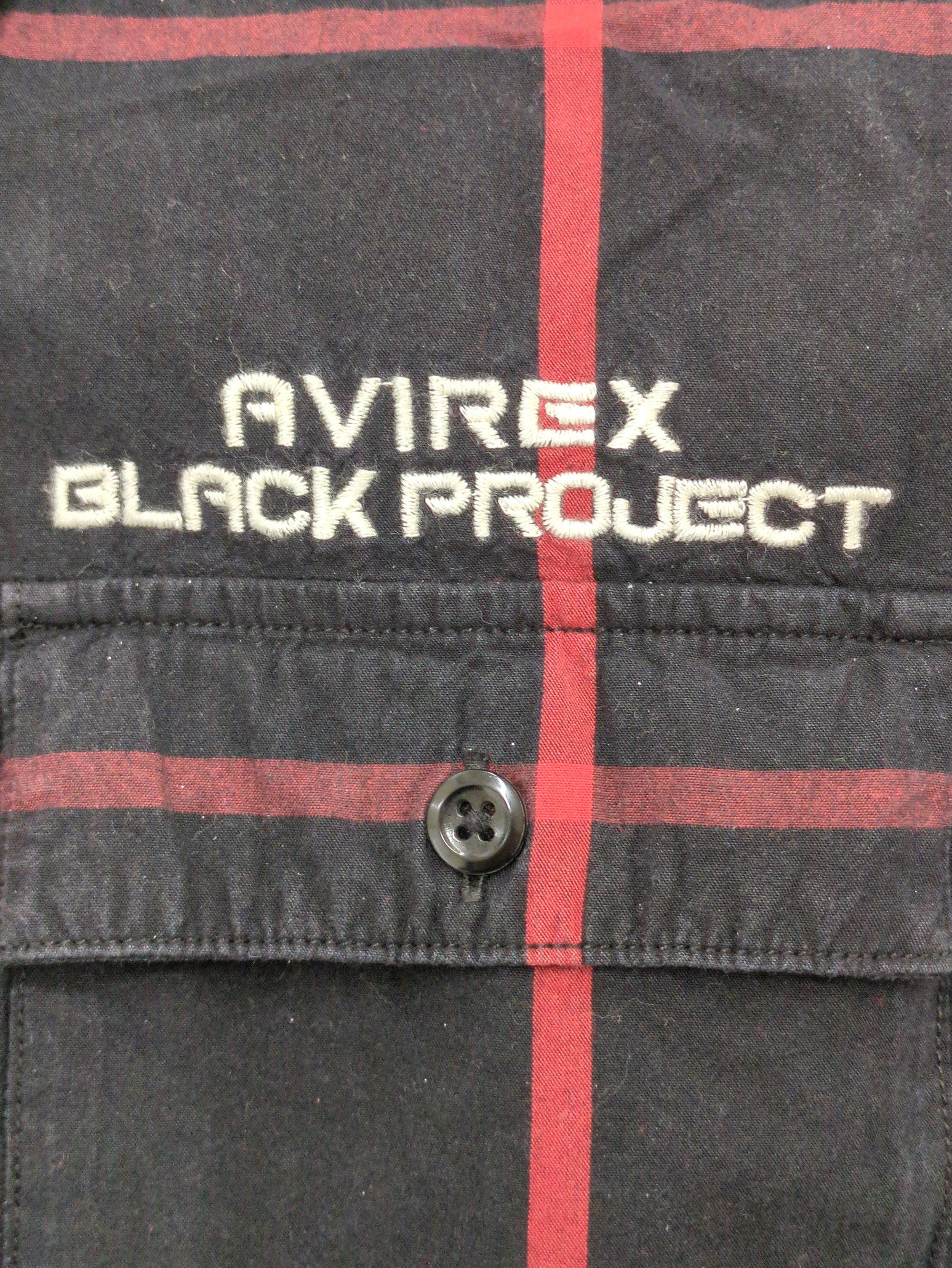 AVIREX / シンプル チェック 刺繍シャツ ブラックバード/EMBROIDERY SHIRT BLACKBIRD