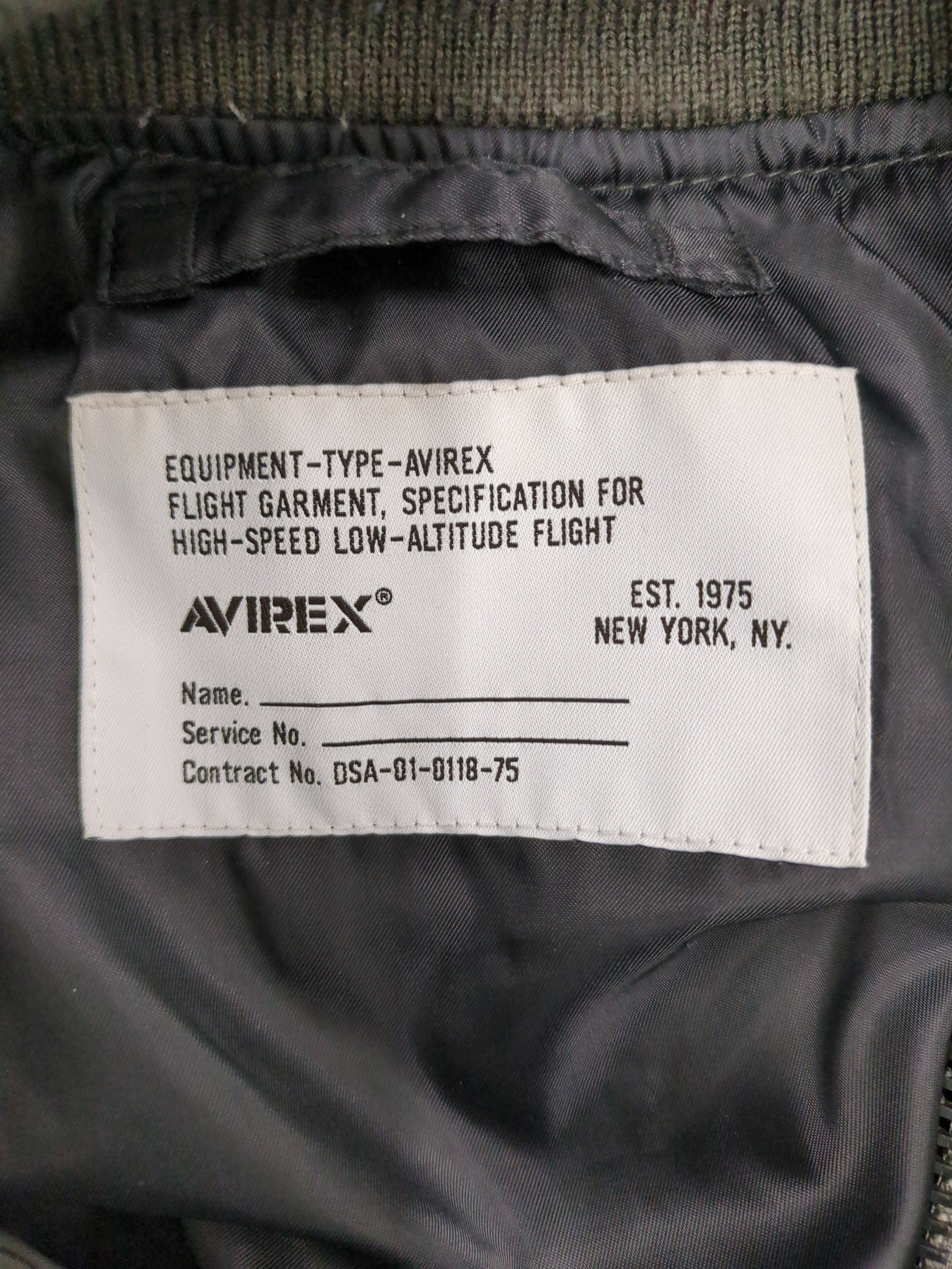 AVIREX / LIGHT MA-1 TOMCAT / ライト MA-1 トムキャット / AVIREX / アヴィレックス