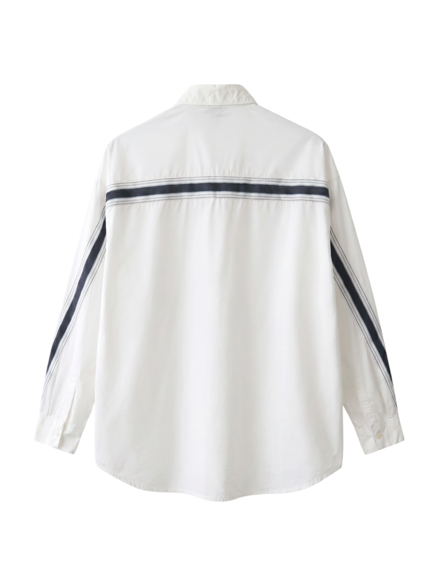 AVIREX / <WEB&DEPOT限定>L/S LINE SHIRT/ ライン シャツ