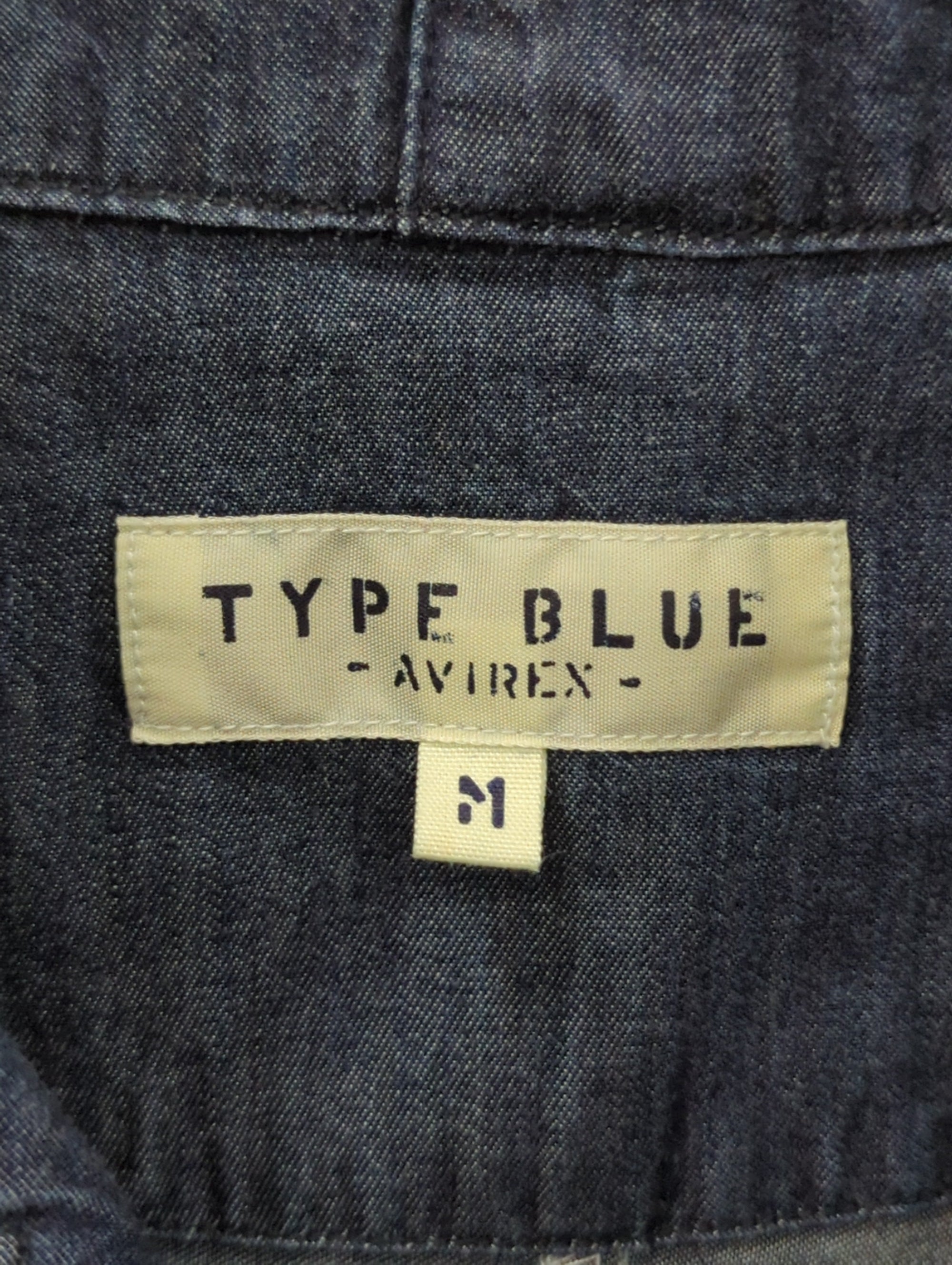 AVIREX / TYPE BLUE/デニム パッチワーク シャツ/DENIM PATCHWORK SHIRT