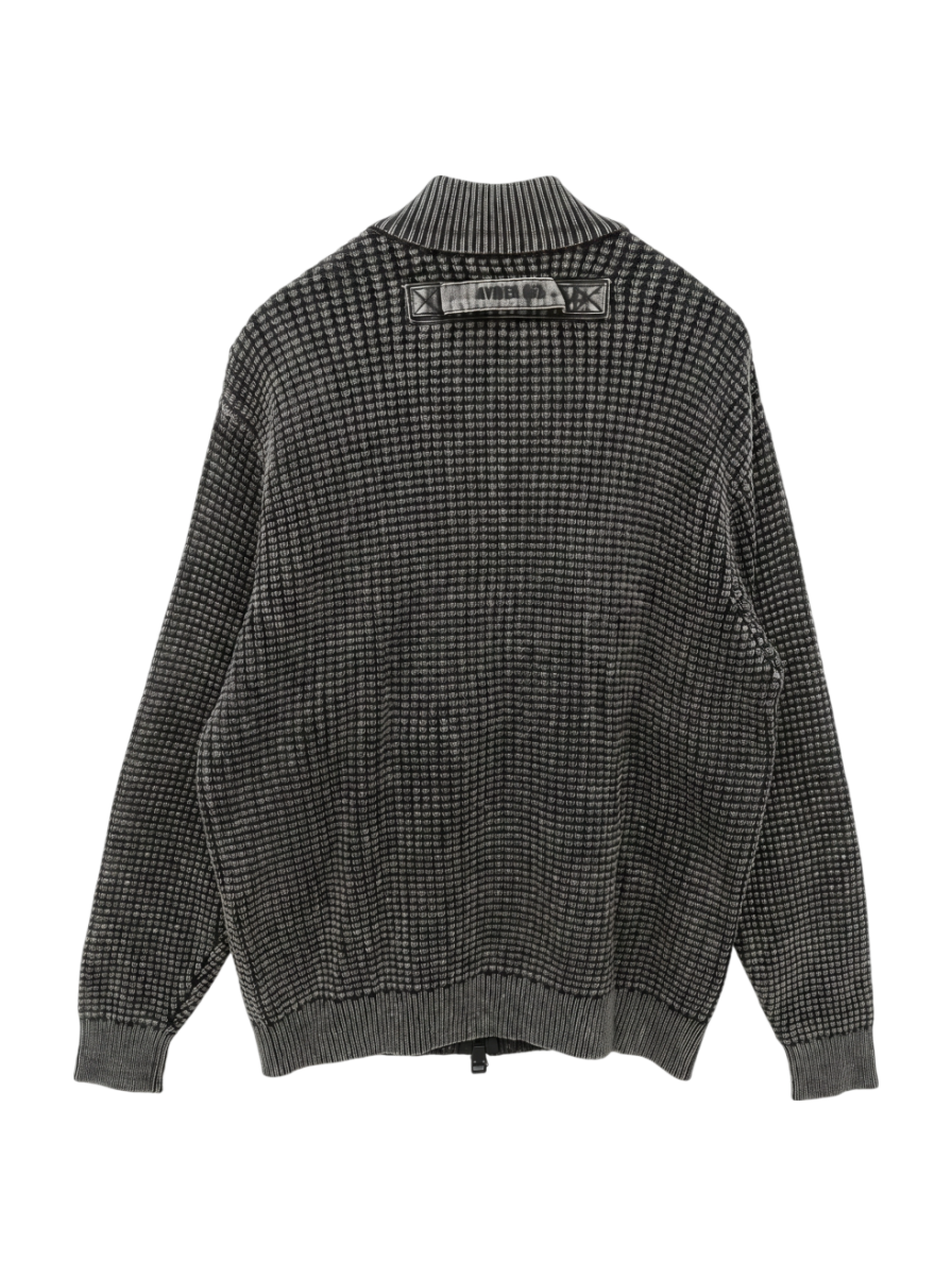 AVIREX / 《直営店限定》FADE WASH COMMAND ZIP UP KNIT / フェイドウォッシュ コマンド ジップアップ ニット