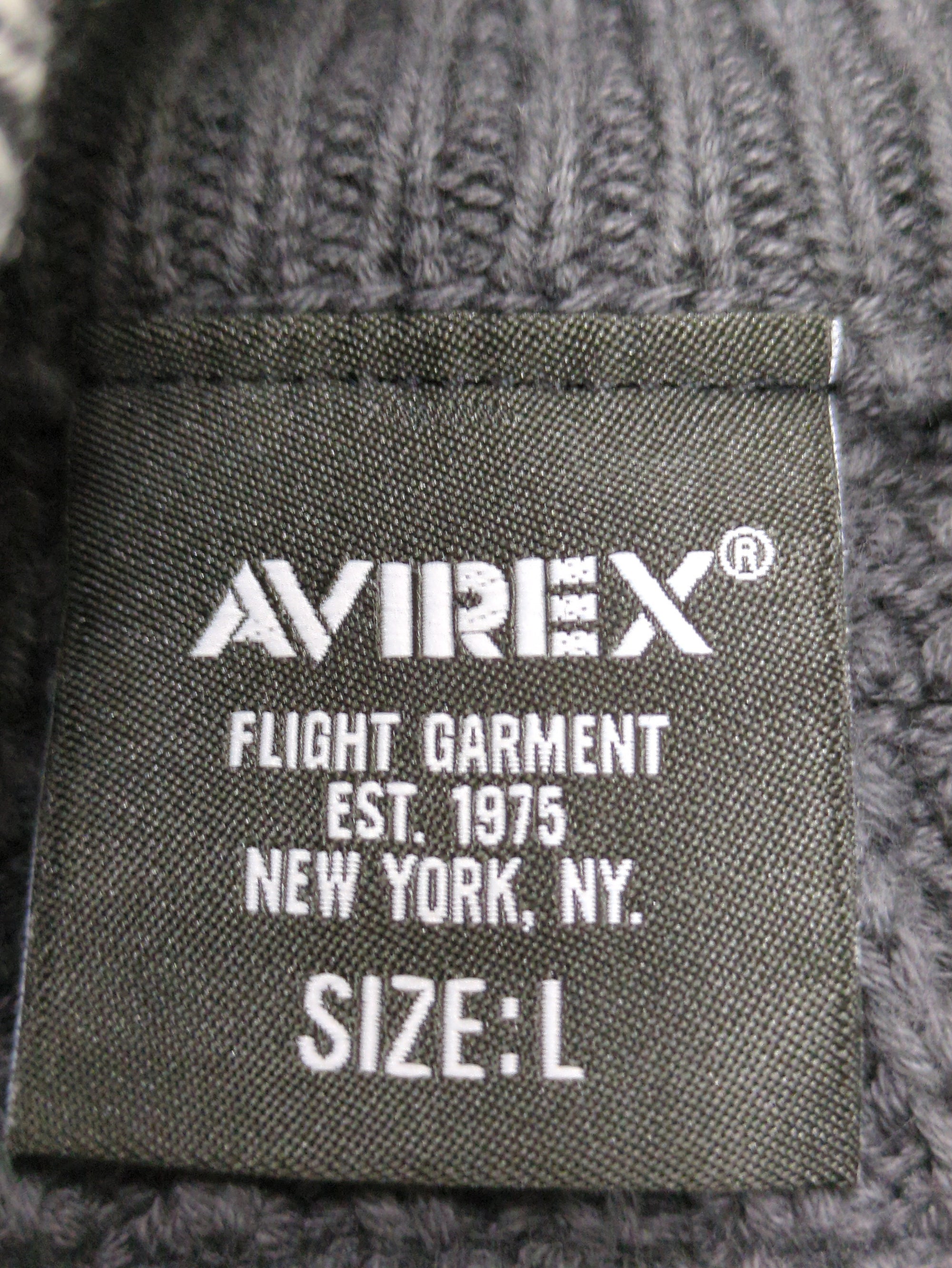AVIREX / 《直営店限定》FADE WASH COMMAND ZIP UP KNIT / フェイドウォッシュ コマンド ジップアップ ニット