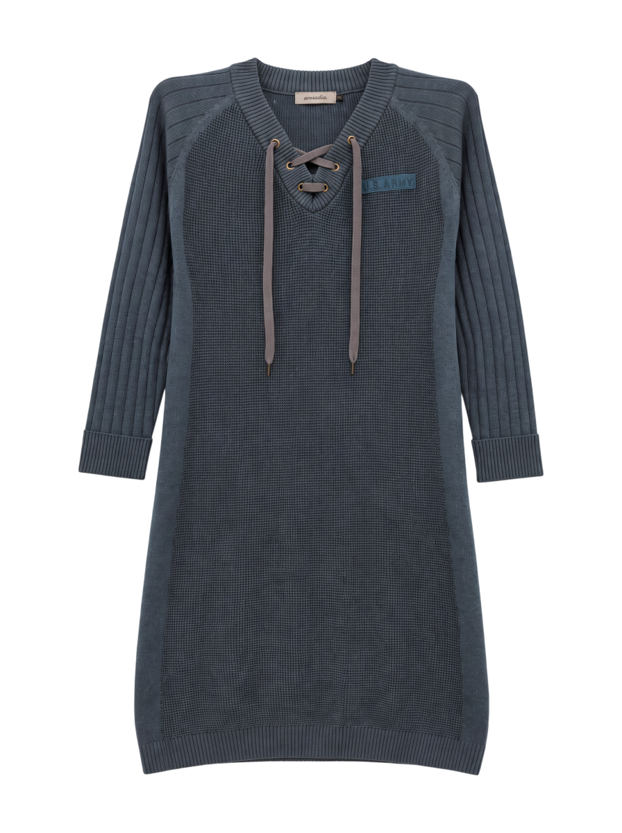 AVIREX / レースアップ ニットワンピース/RACE UP KNIT ONE PIECE/AVIREX/アヴィレックス/