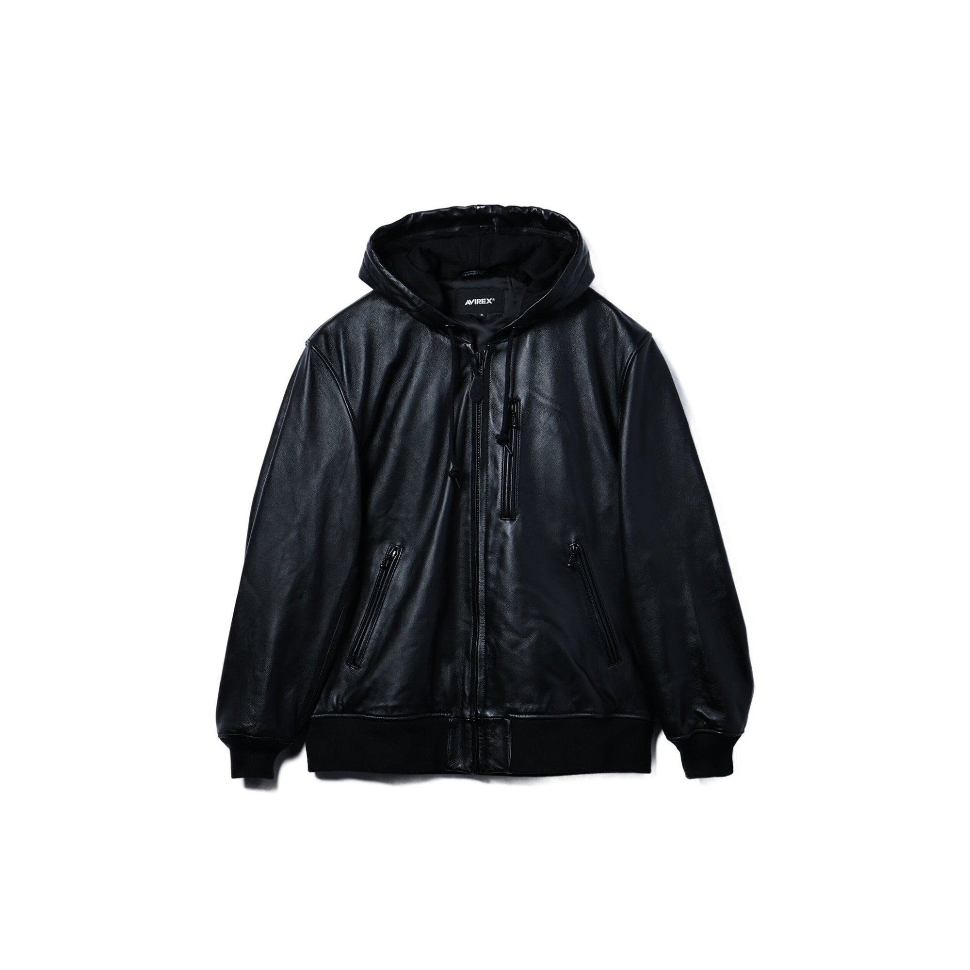 AVIREX / 《直営店別注》 COMFORTABLE LEATHER HOOD JACKET / コンフォータブル レザー フード ジャケット /