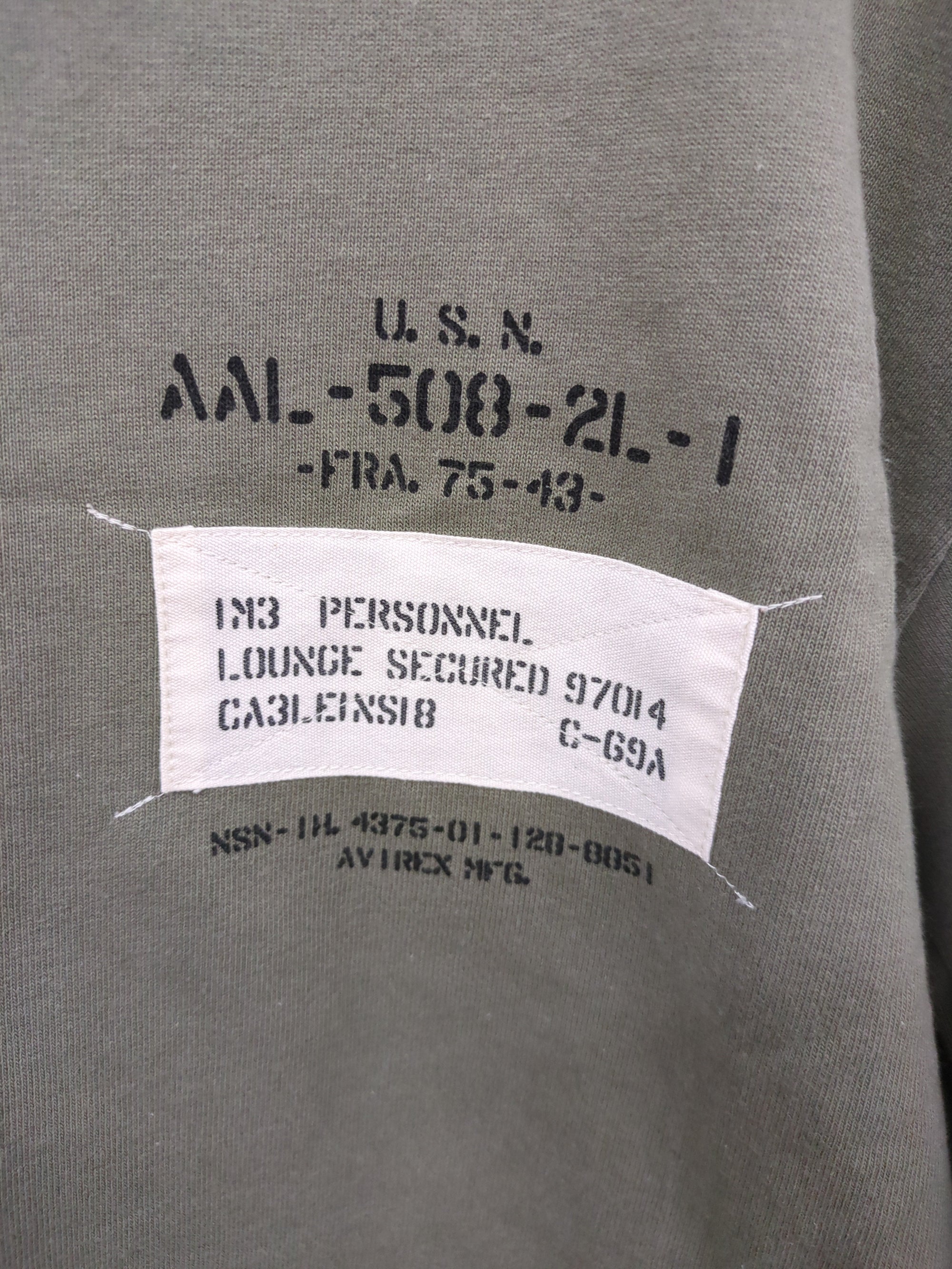 AVIREX / AVIREX/アヴィレックス/L/S CREW NECK T STENCIL PRINTS/ 長袖 クルーネックTシャツ ステンシルプリント