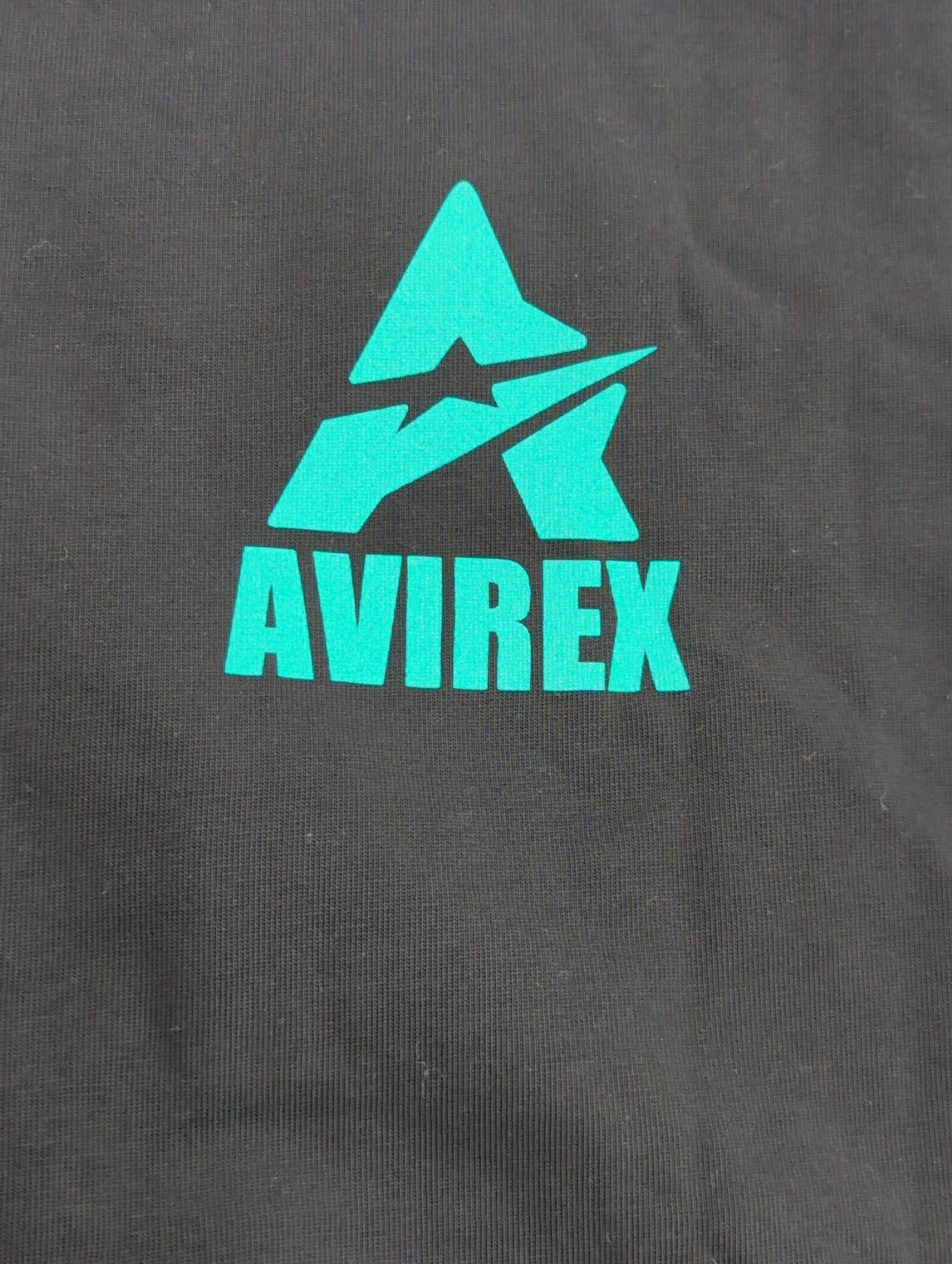 AVIREX / CREW NECK OVER LOGO PRINT T-SHIRT
