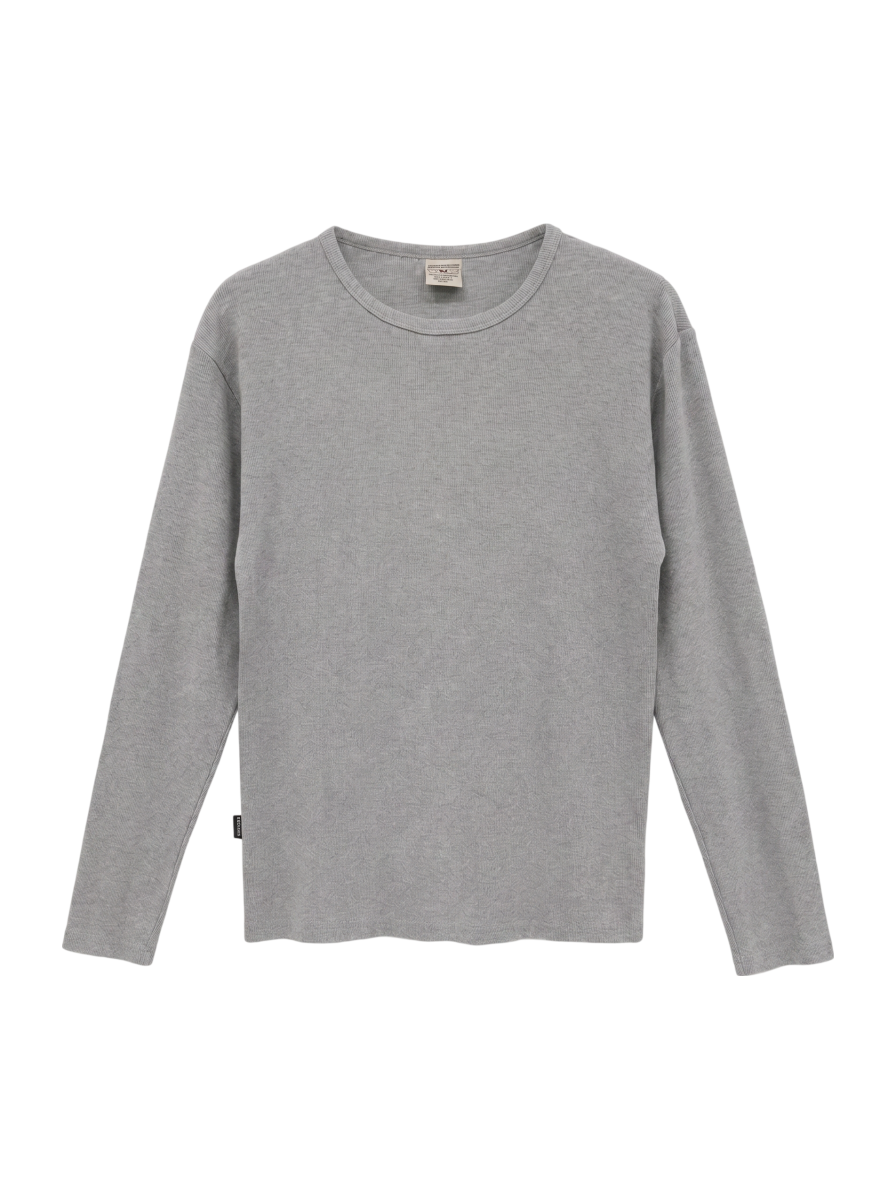 AVIREX / 《DAILY/デイリー》RIB L/S CREW NECK T-SHIRT/リブ 長袖 クルーネック Tシャツ デイリーウェア