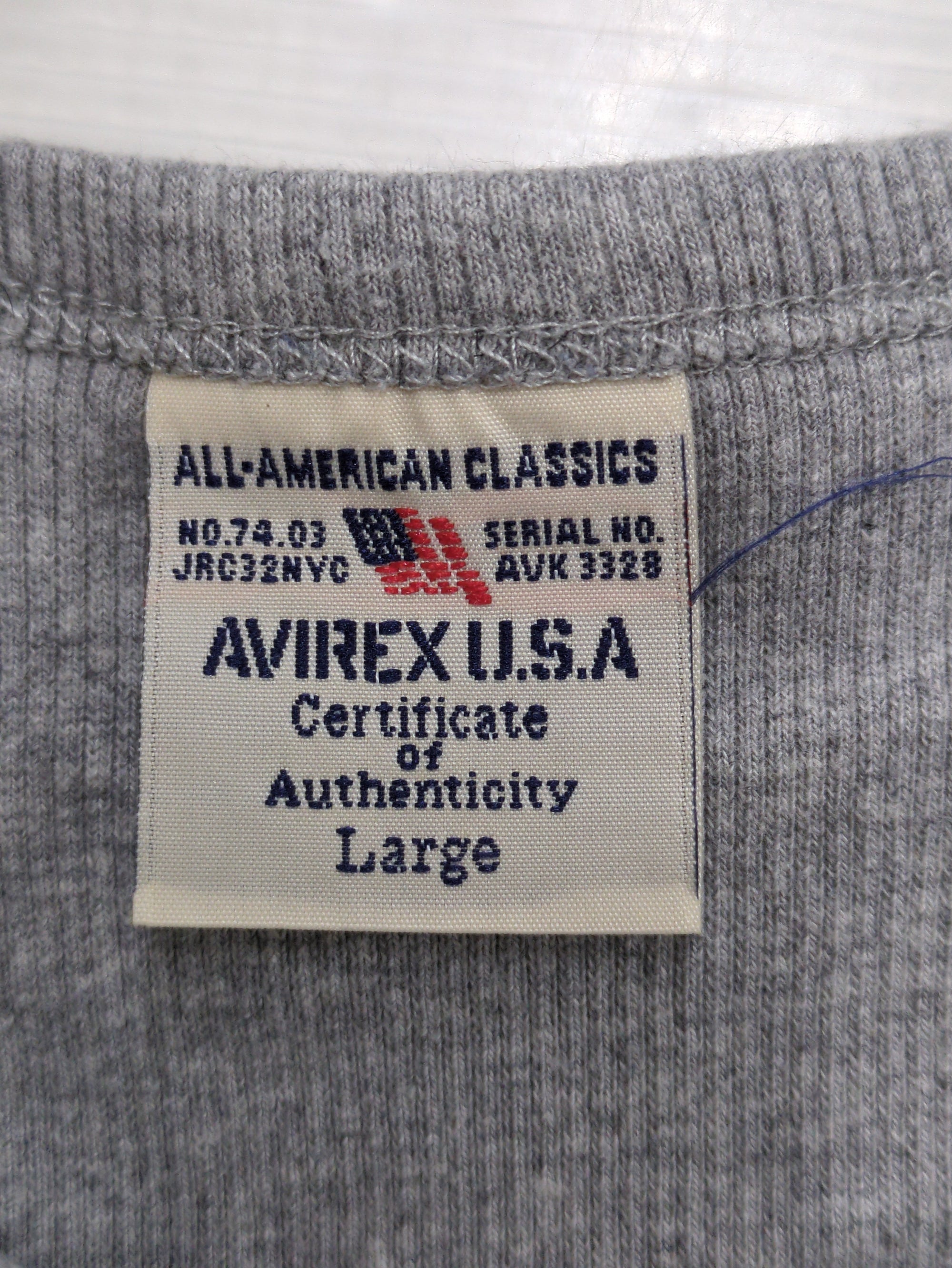 AVIREX / 《DAILY/デイリー》RIB L/S CREW NECK T-SHIRT/リブ 長袖 クルーネック Tシャツ デイリーウェア