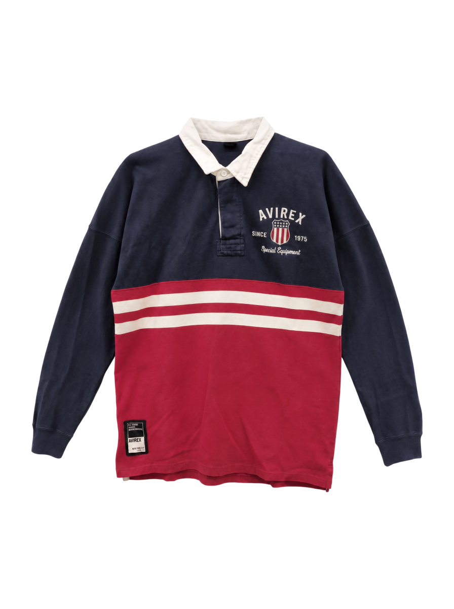 AVIREX / ヴァーシティー ラガーシャツ/VARSITY RUGGER SHIRT