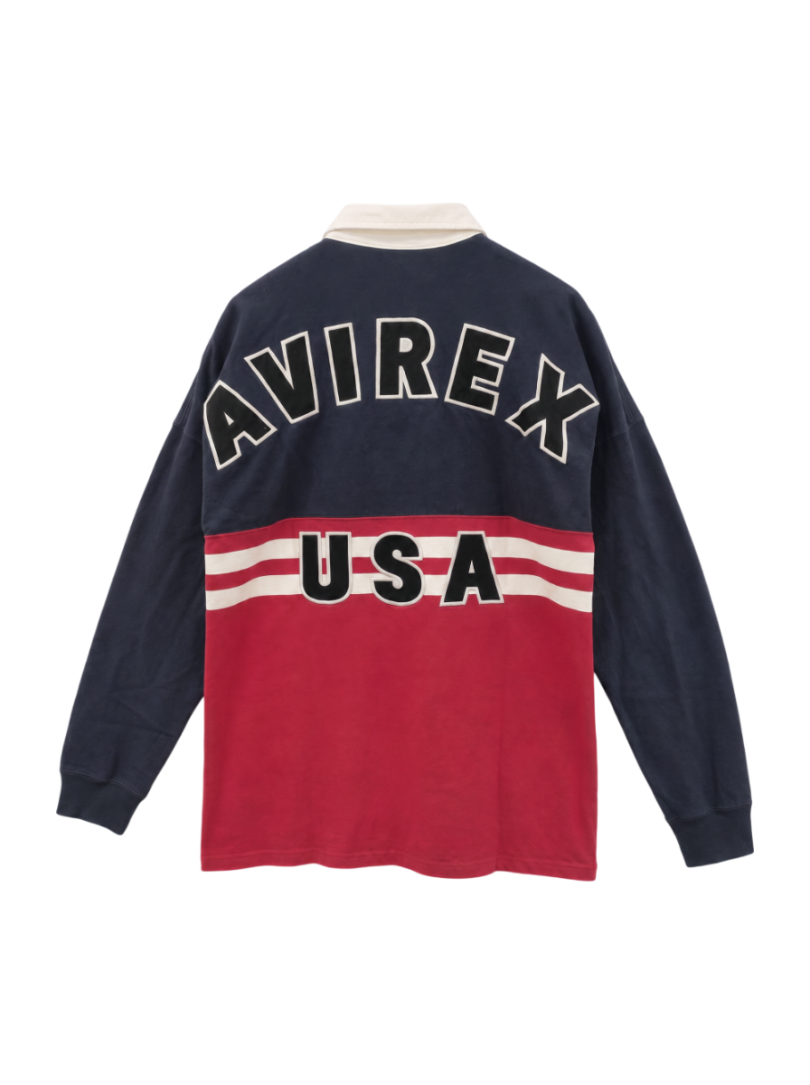 AVIREX / ヴァーシティー ラガーシャツ/VARSITY RUGGER SHIRT