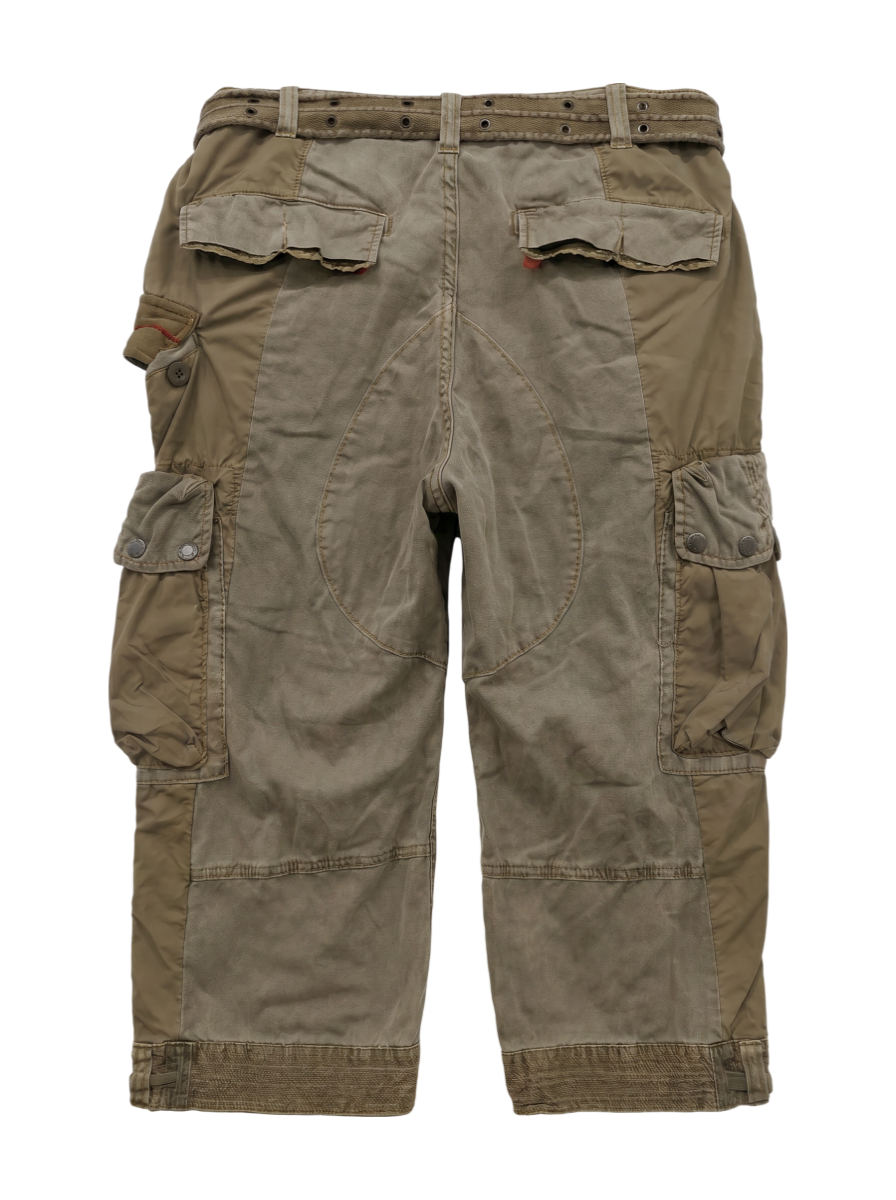 AVIREX / MATERIAL COMBI CROPPED PANTS