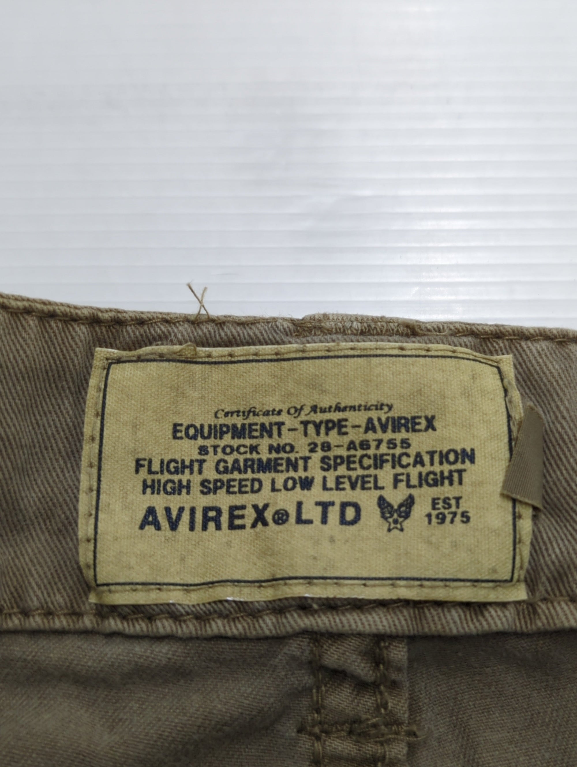 AVIREX / MATERIAL COMBI CROPPED PANTS