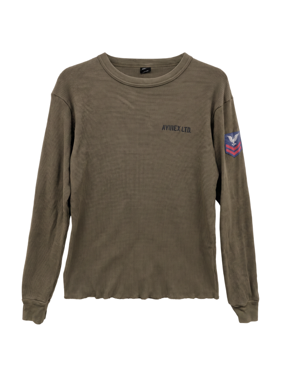 AVIREX / LONGSLEEVE WAFFLE T-SHIRT U.S.NAVY / 長袖 ワッフルTシャツ ユーエスネイビー / AVIREX /