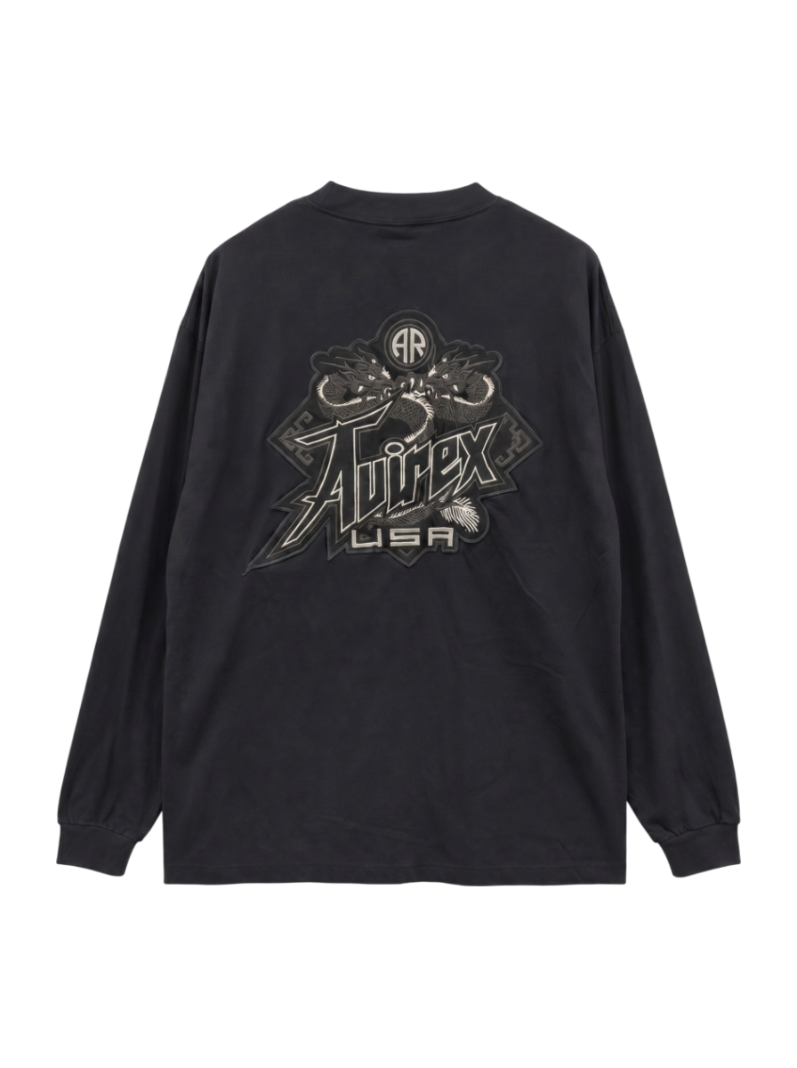 AVIREX / 《直営店限定》TWIN DRAGON L/S T-SHIRT / ツイン ドラゴン 長袖 Tシャツ / AVIREX / アヴィレックス