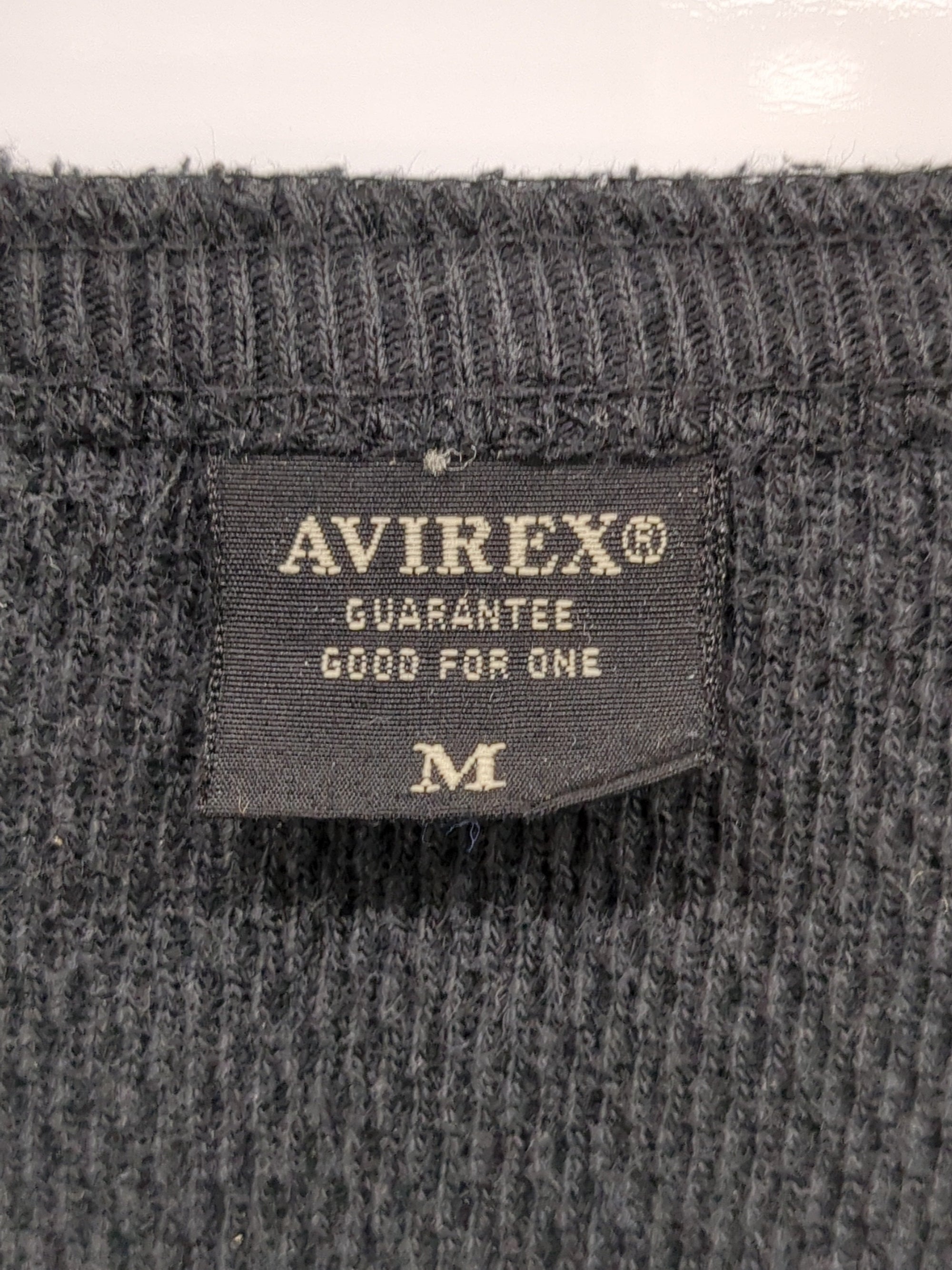 AVIREX / ハニカムワッフル ヘンリーネック Tシャツ/ HONEY COMB WAFFLE HENLY NECK T-SHIRT