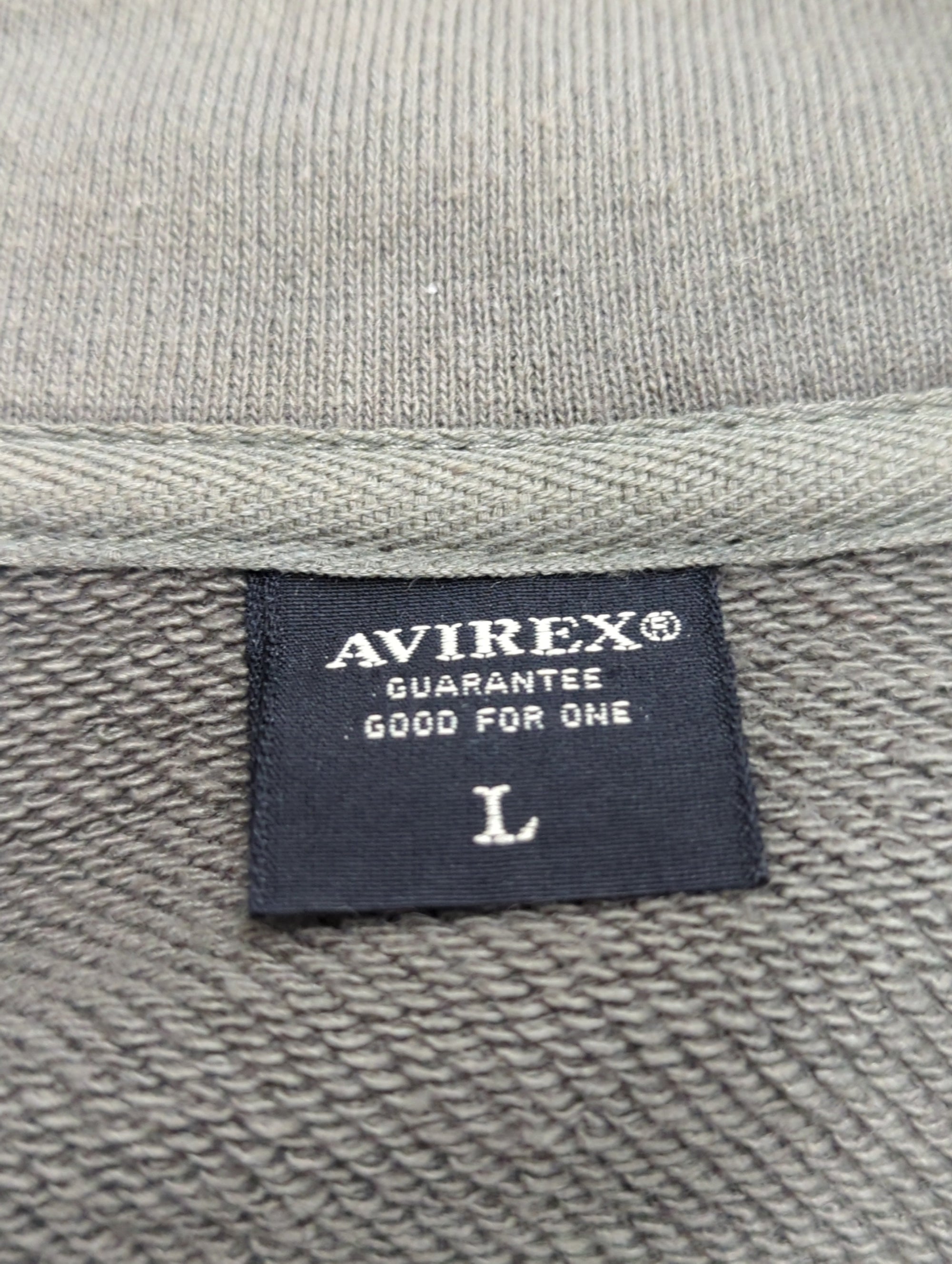 AVIREX / L/S STAND ZIP NAVAL PATCH / スタンドジップ ネーヴァル パッチ