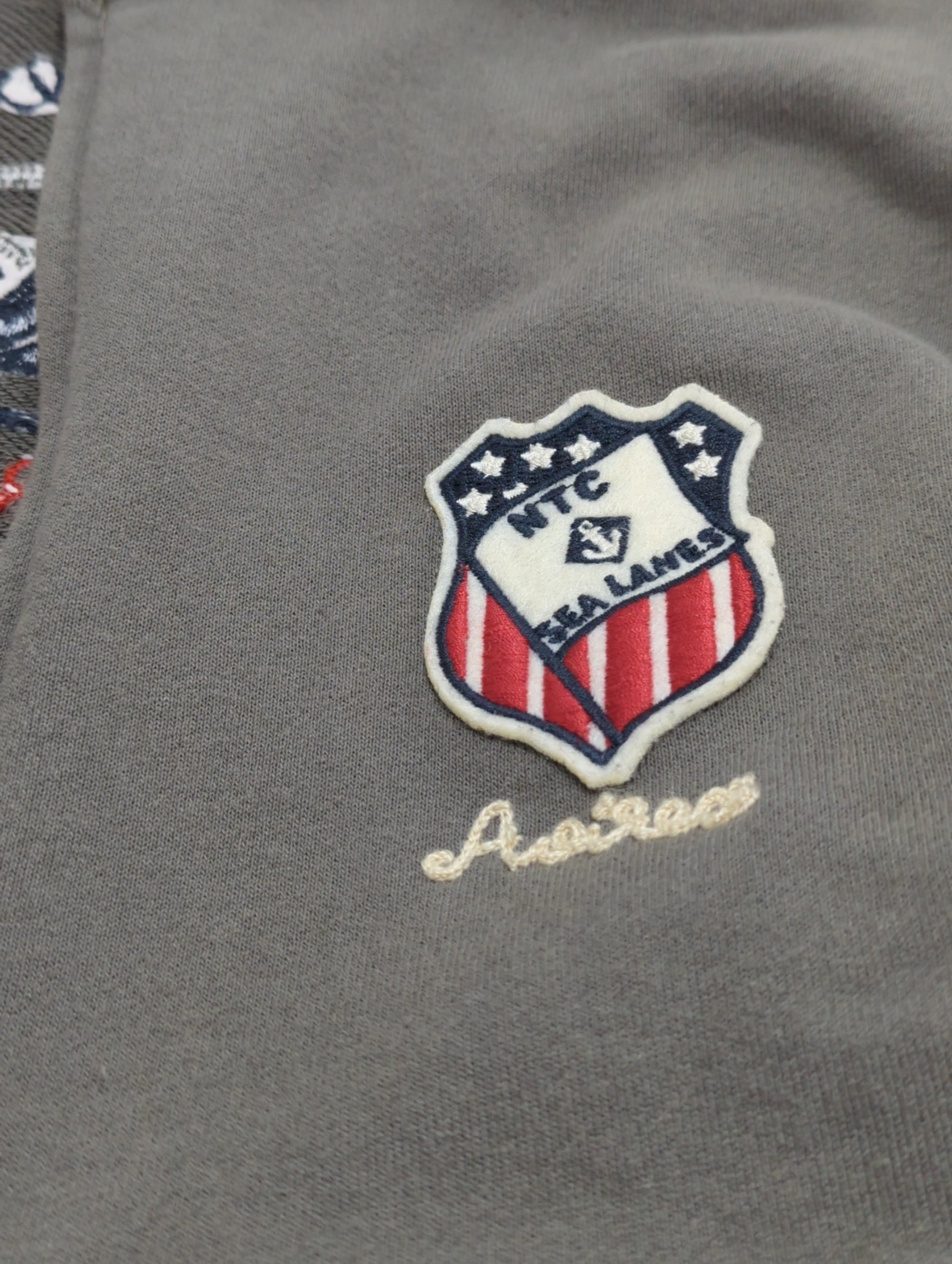 AVIREX / L/S STAND ZIP NAVAL PATCH / スタンドジップ ネーヴァル パッチ