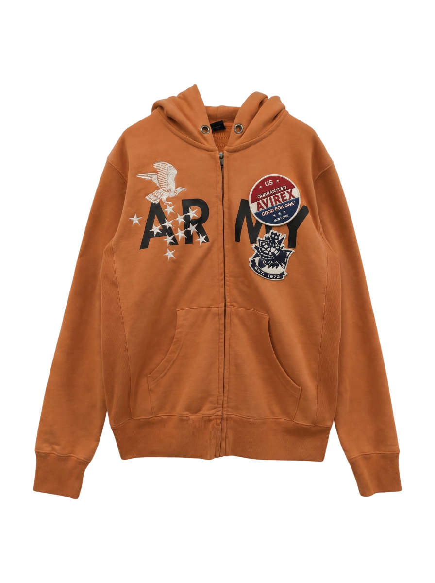AVIREX / ■L/S ARMY CUSTOM SWEA
