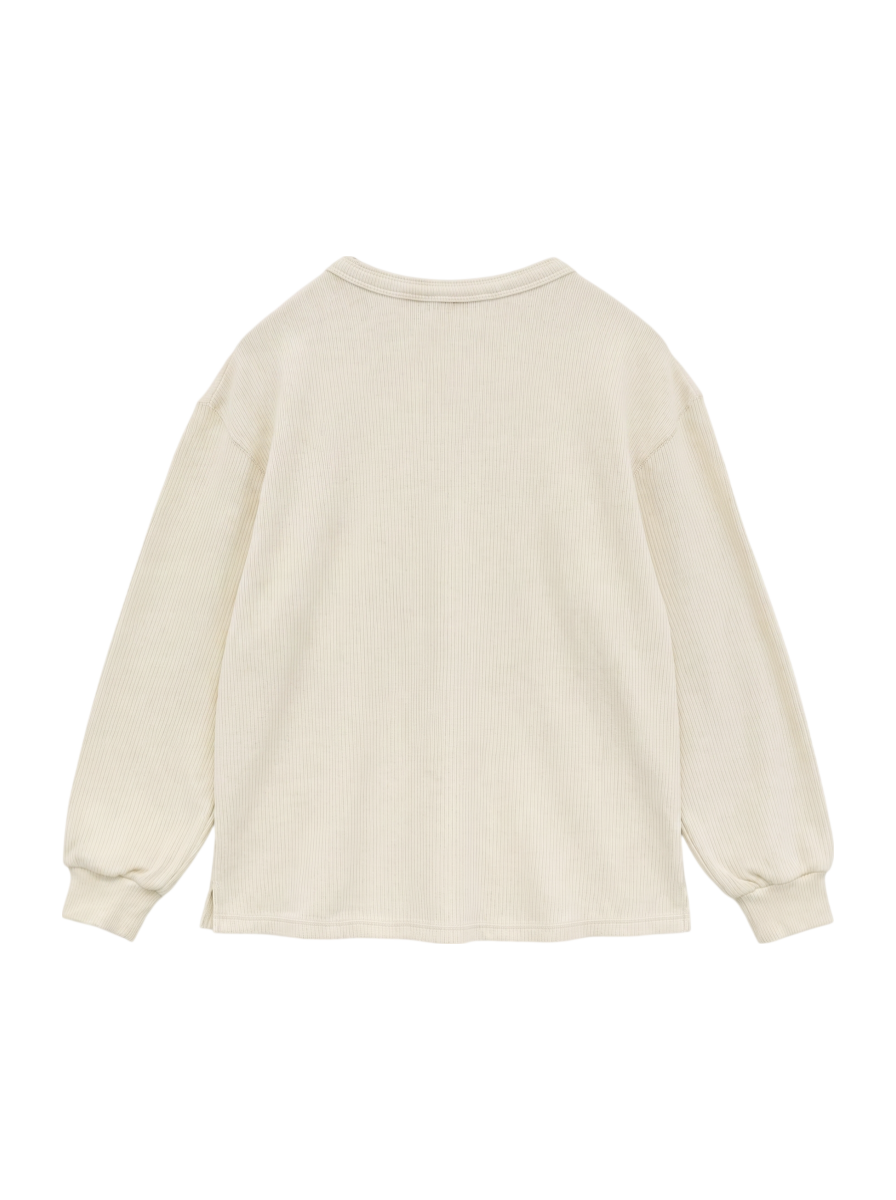 AVIREX / ステンシルプリント ヘンリーネックプルオーバー/ STENCIL PRINT HENLEY NECK PULL OVER