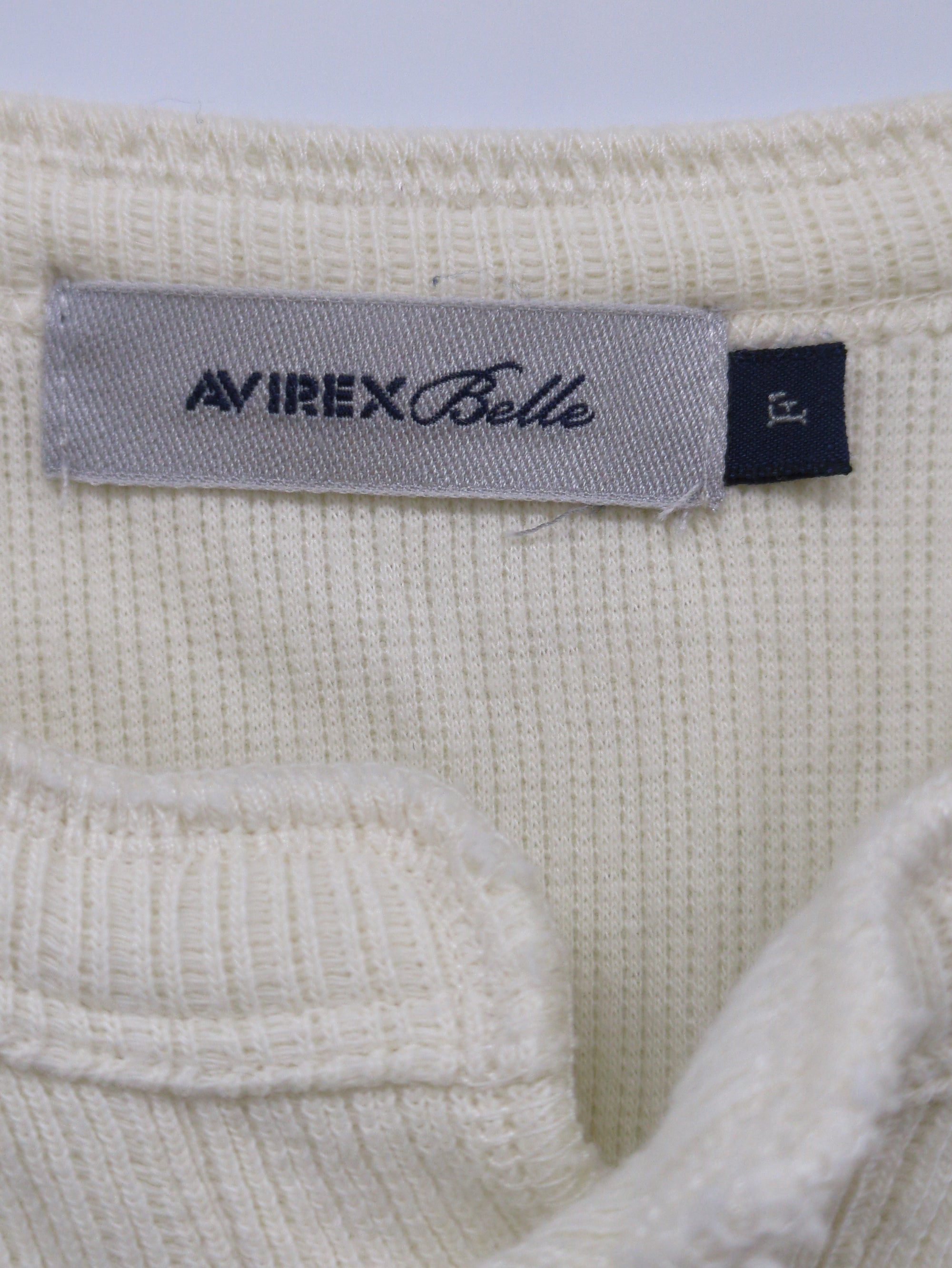 AVIREX / ステンシルプリント ヘンリーネックプルオーバー/ STENCIL PRINT HENLEY NECK PULL OVER