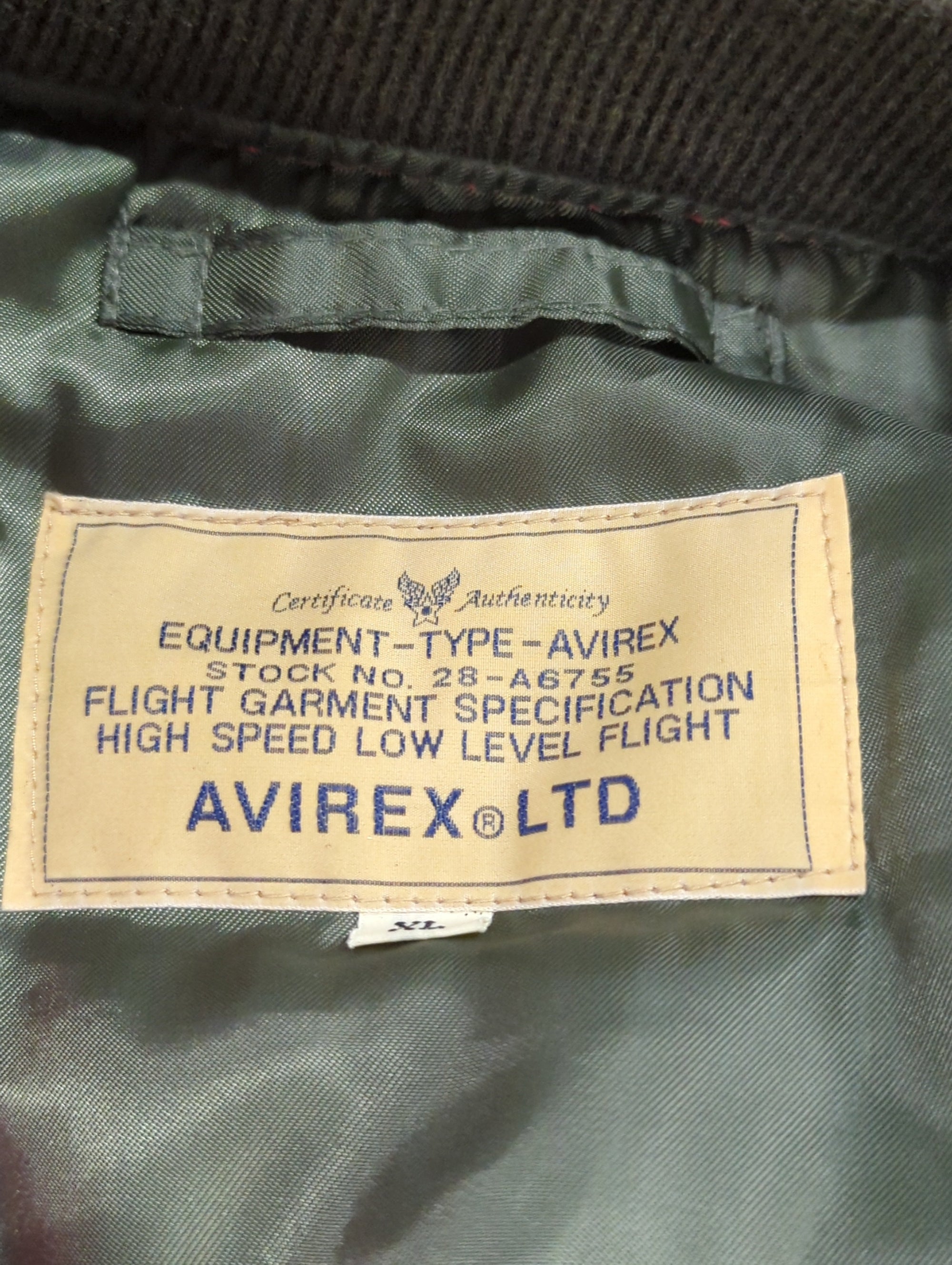 AVIREX / MA-1 COMMERCIAL PLAIN