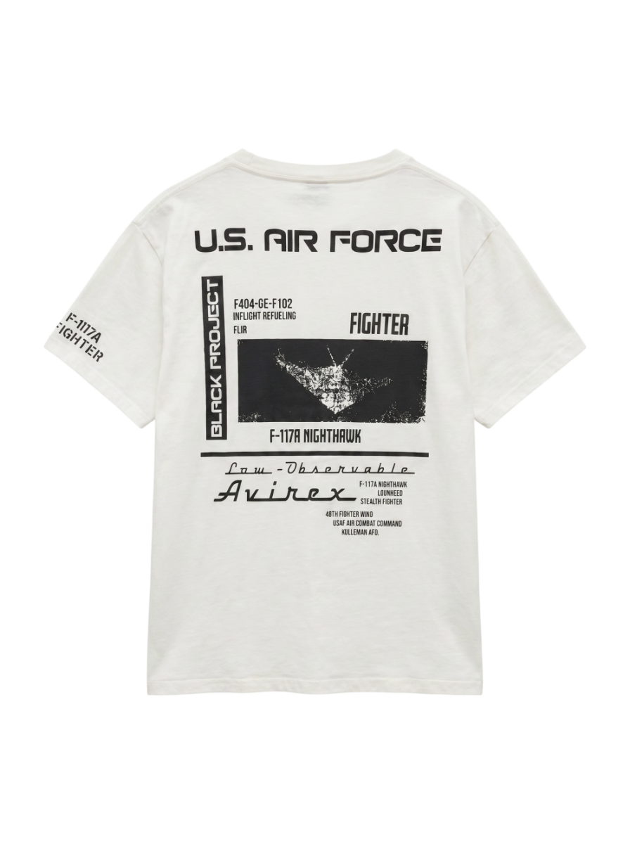AVIREX / シャドウ F-117A Tシャツ/SHADOW F-117A T-SHIRT