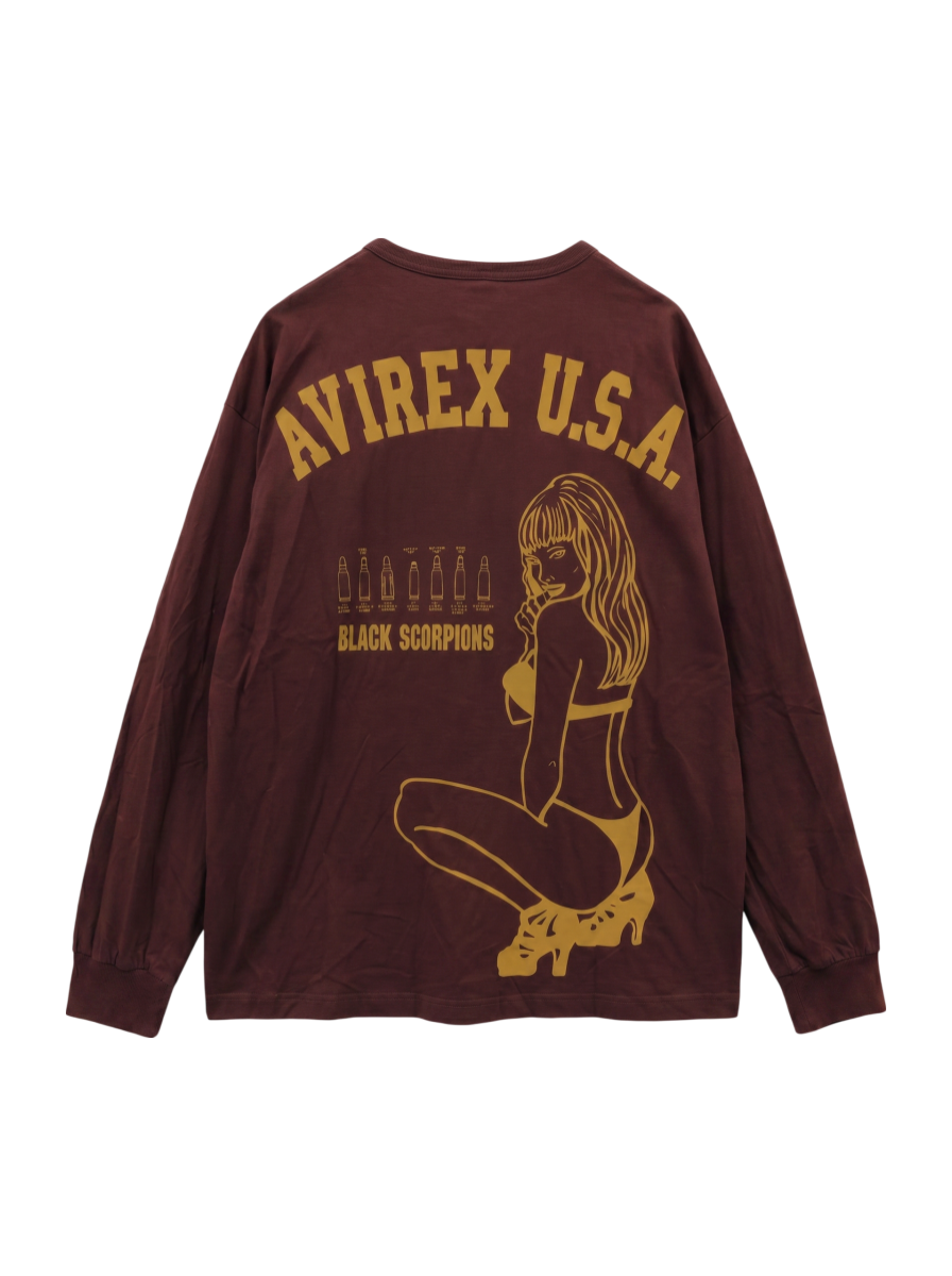 AVIREX / 【WEB&DEPOT限定】ブラックスコーピオンズ 長袖 Tシャツ/BLACK SCORPIONS LONG SLEEVE T-SHIRT