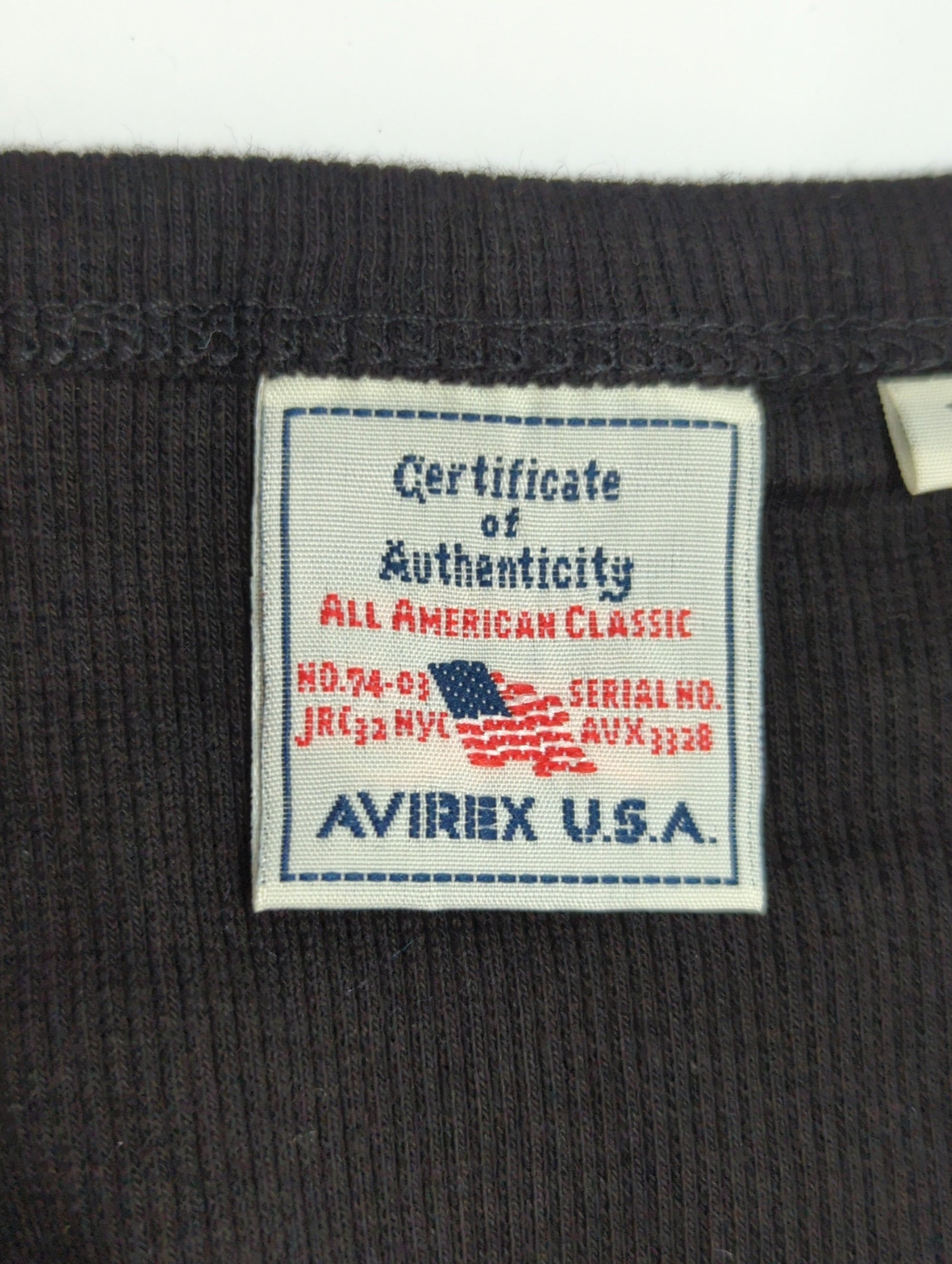AVIREX / RIB U-NECK S/S-T