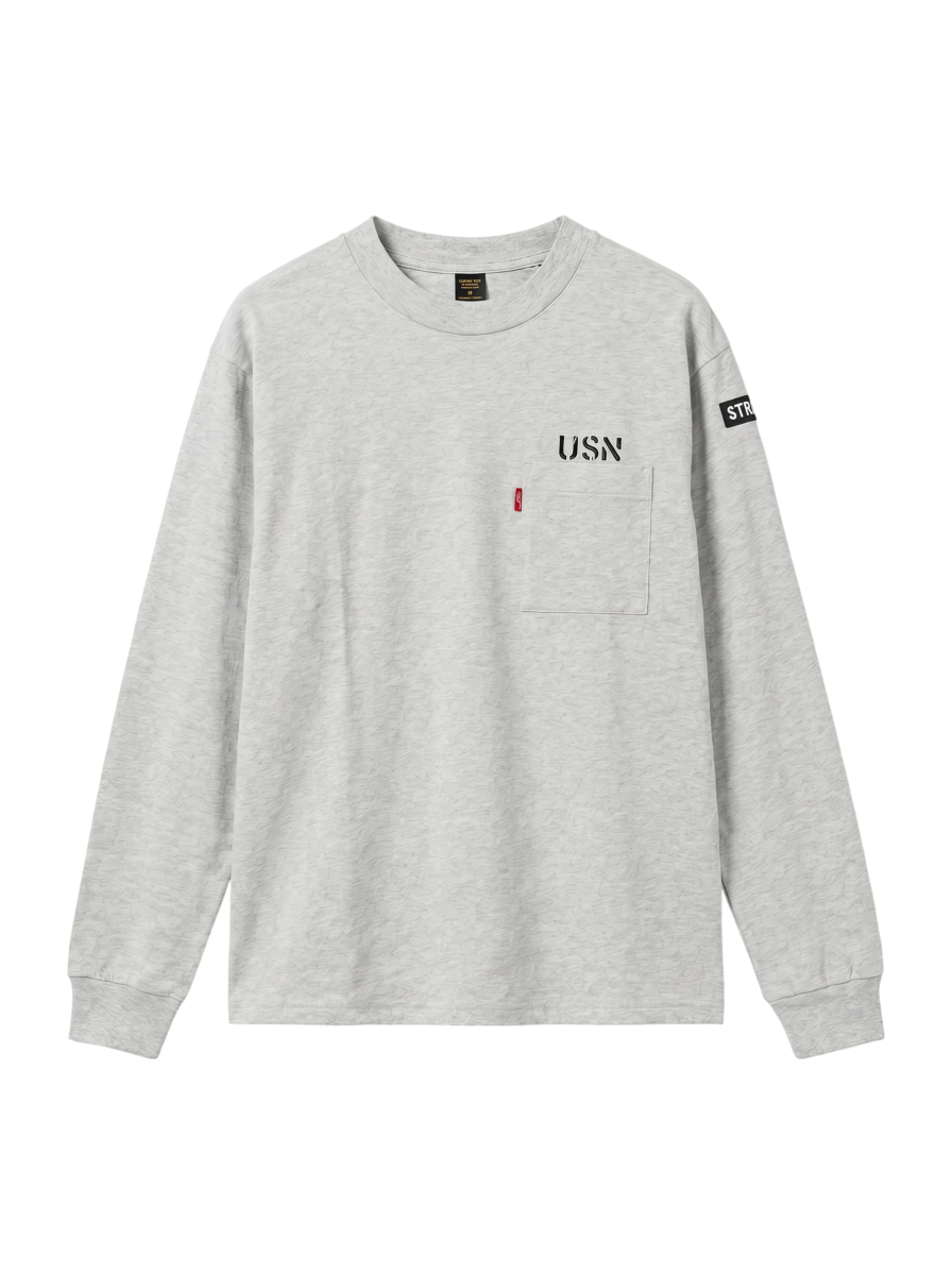 AVIREX / ネイバル パッチ ロングスリーブ Tシャツ/NAVAL PATCH LONG SLEEVE T-SHIRT