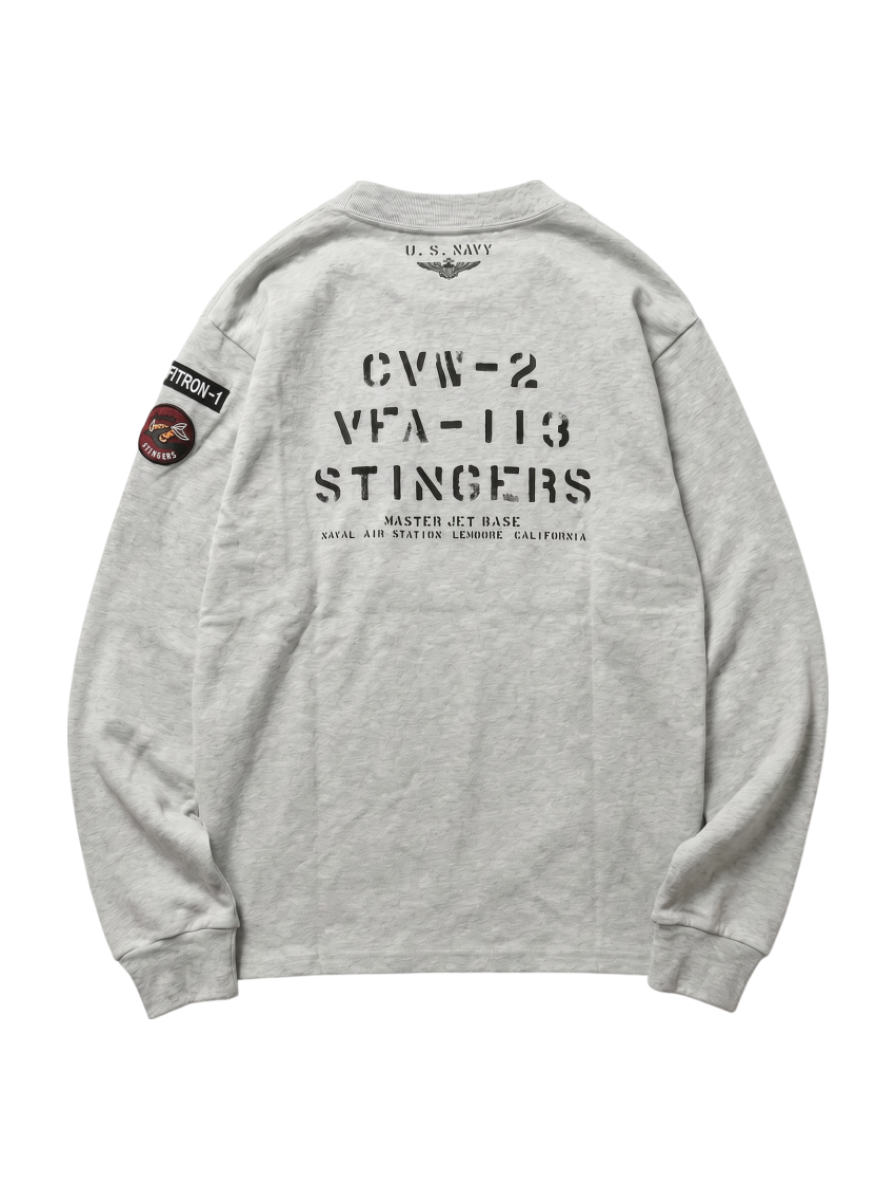 AVIREX / ネイバル パッチ ロングスリーブ Tシャツ/NAVAL PATCH LONG SLEEVE T-SHIRT