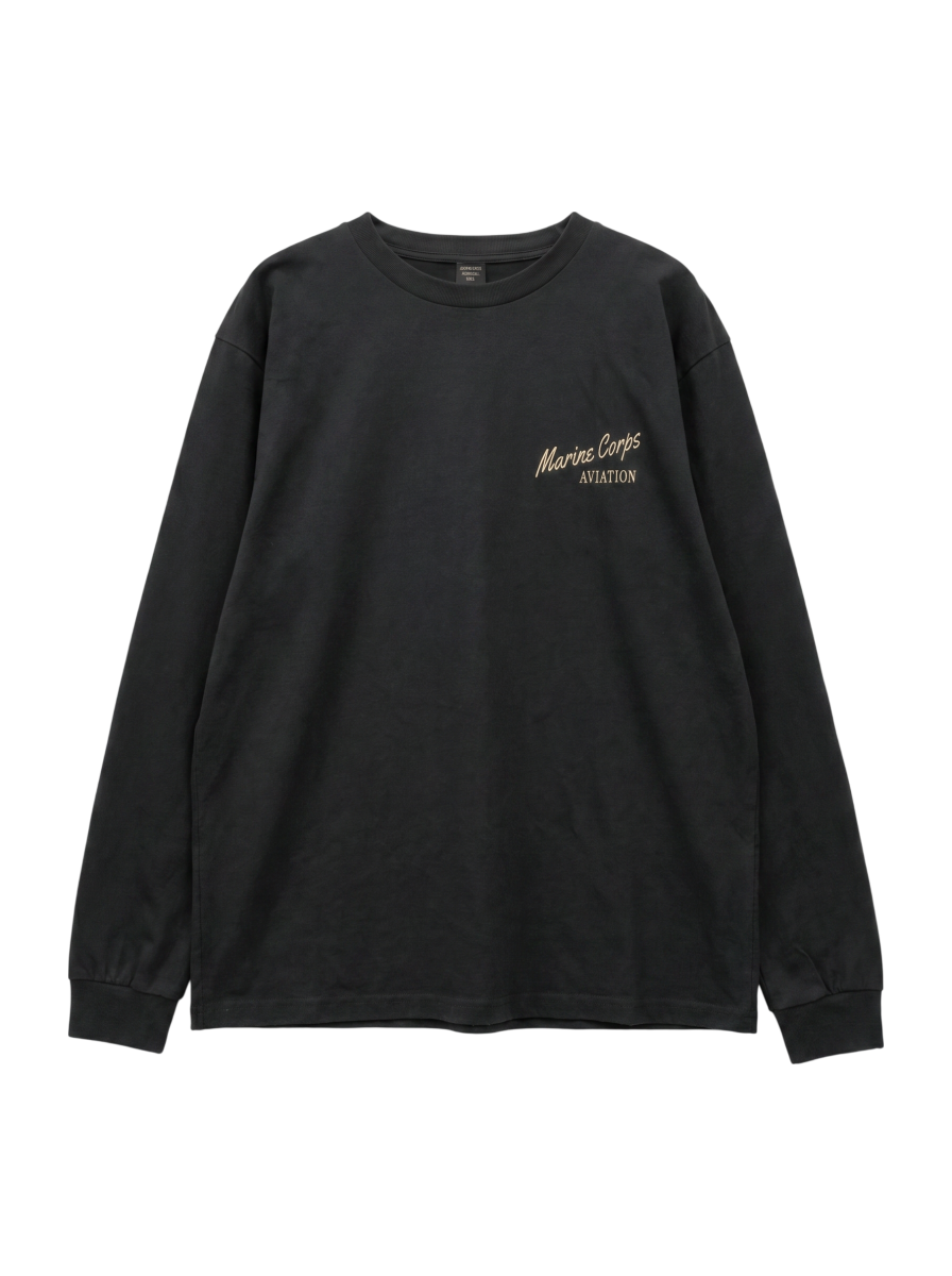 AVIREX / PURPLE FOXES LONG SLEEVE T-SHIRT / パープル フォックス 長袖 Tシャツ