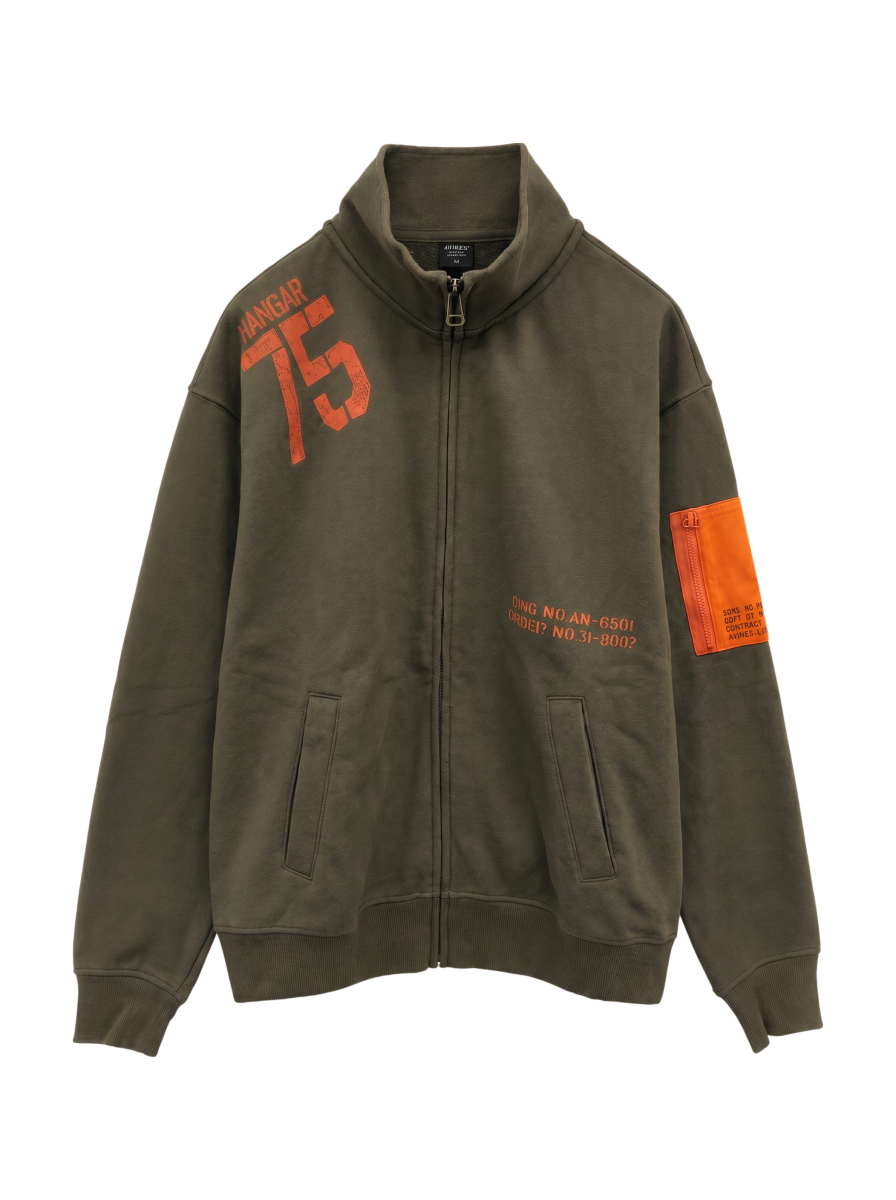 AVIREX / 《WEB&DEPOT限定》REMODEL DESIGN STAND ZIP SWEAT/リモデル ジップ スウェット