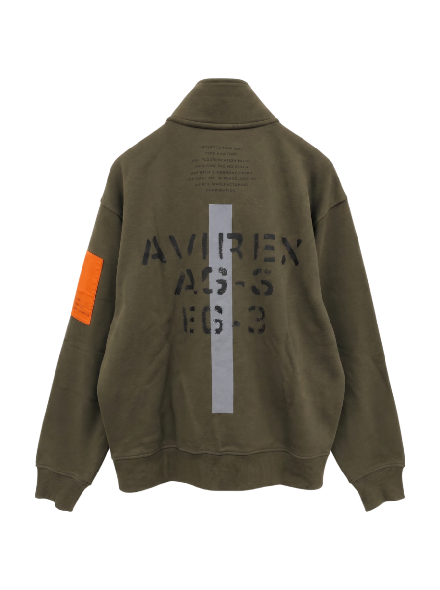 AVIREX / 《WEB&DEPOT限定》REMODEL DESIGN STAND ZIP SWEAT/リモデル ジップ スウェット