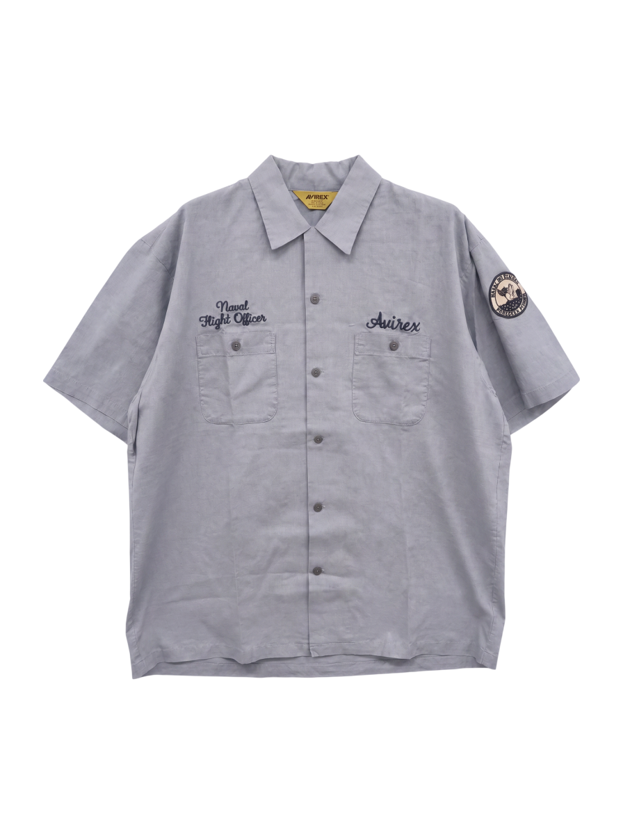 AVIREX / LINEN/COTTON PENSACOLA WORK SHIRT