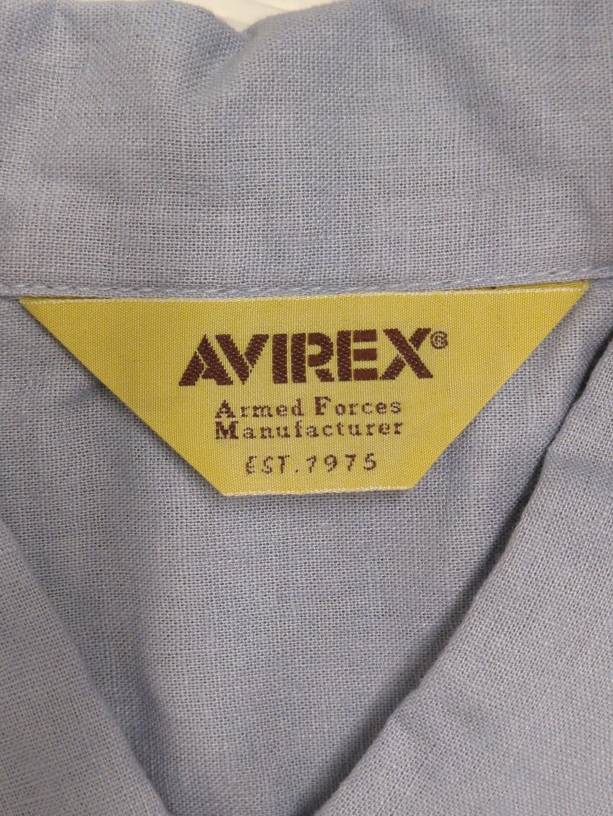 AVIREX / LINEN/COTTON PENSACOLA WORK SHIRT
