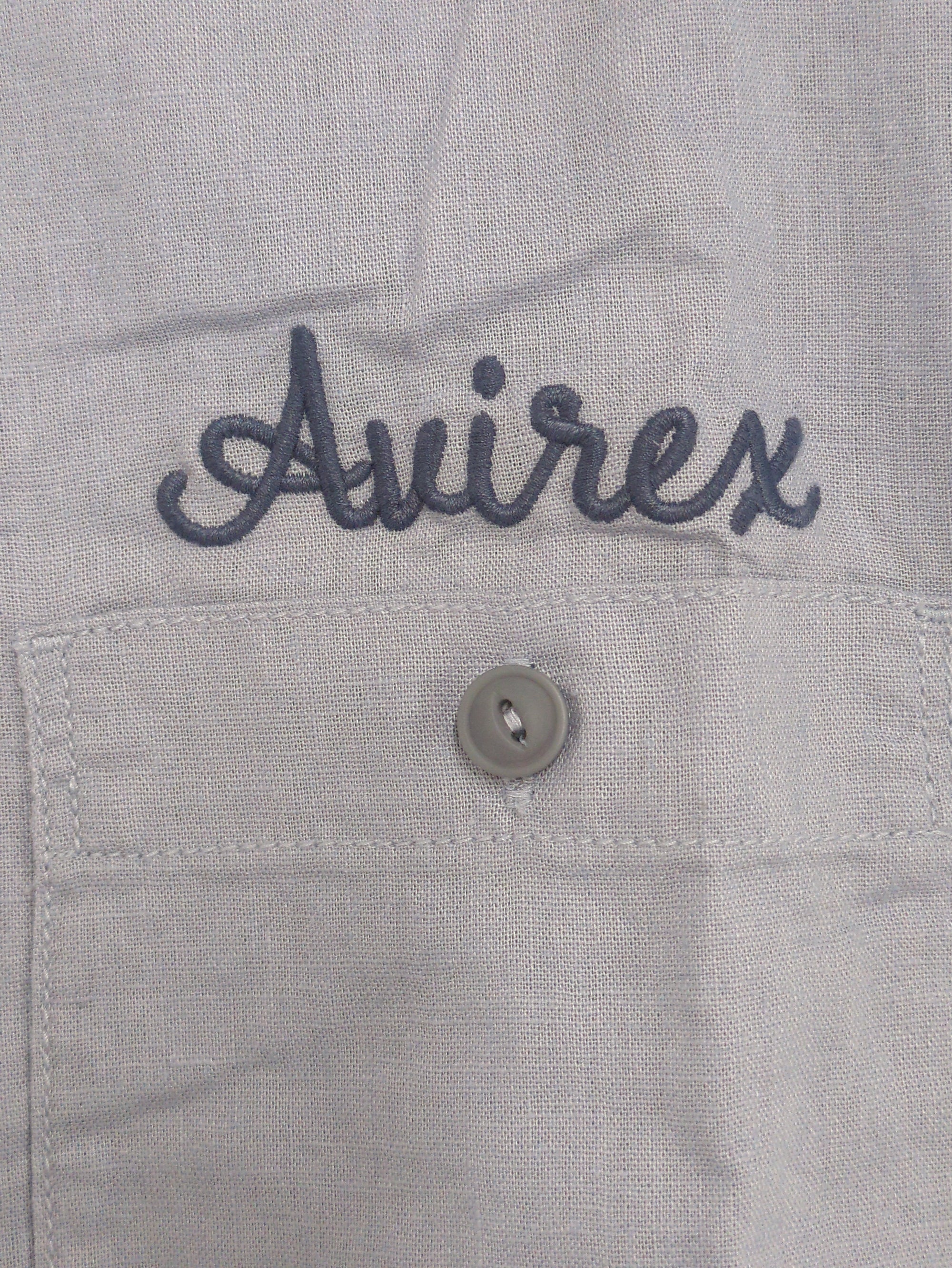 AVIREX / LINEN/COTTON PENSACOLA WORK SHIRT
