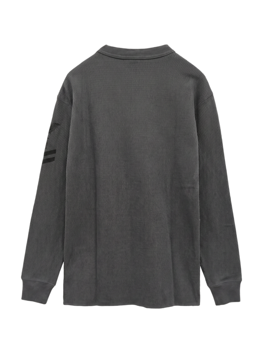 AVIREX / 《直営店限定》HONEYCOMB WAFFLE HENRY T-SHIRT / ハニカム ワッフル ヘンリー長袖Tシャツ