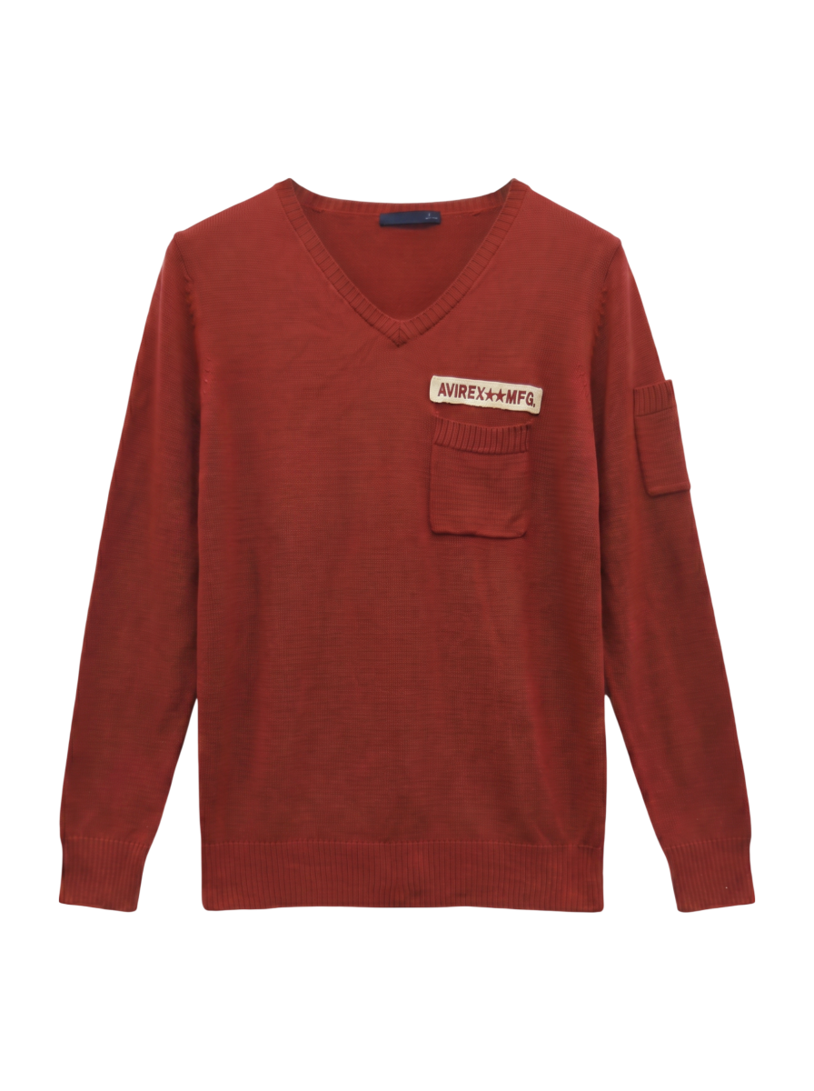 AVIREX /アヴィレックス/ウイメンズ ウォッシャブル ファティーグ プルオーバー ニット/FATIGUE PULL OVER KNIT