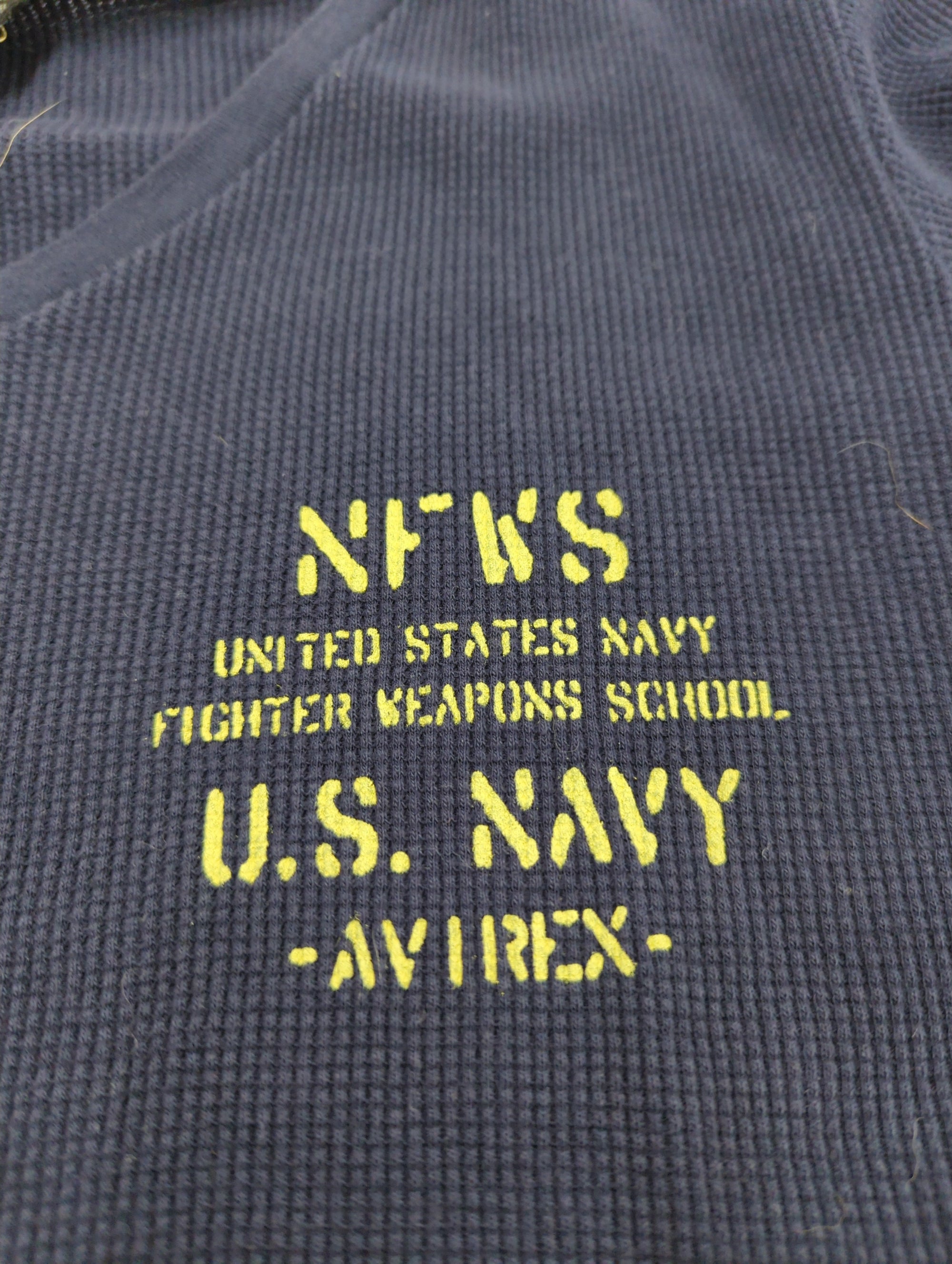 AVIREX / AVIREX/アヴィレックス/ワッフル VネックTシャツ N.F.W.S./WAFFLE V-NECK T-SHIRT N.F.W.S