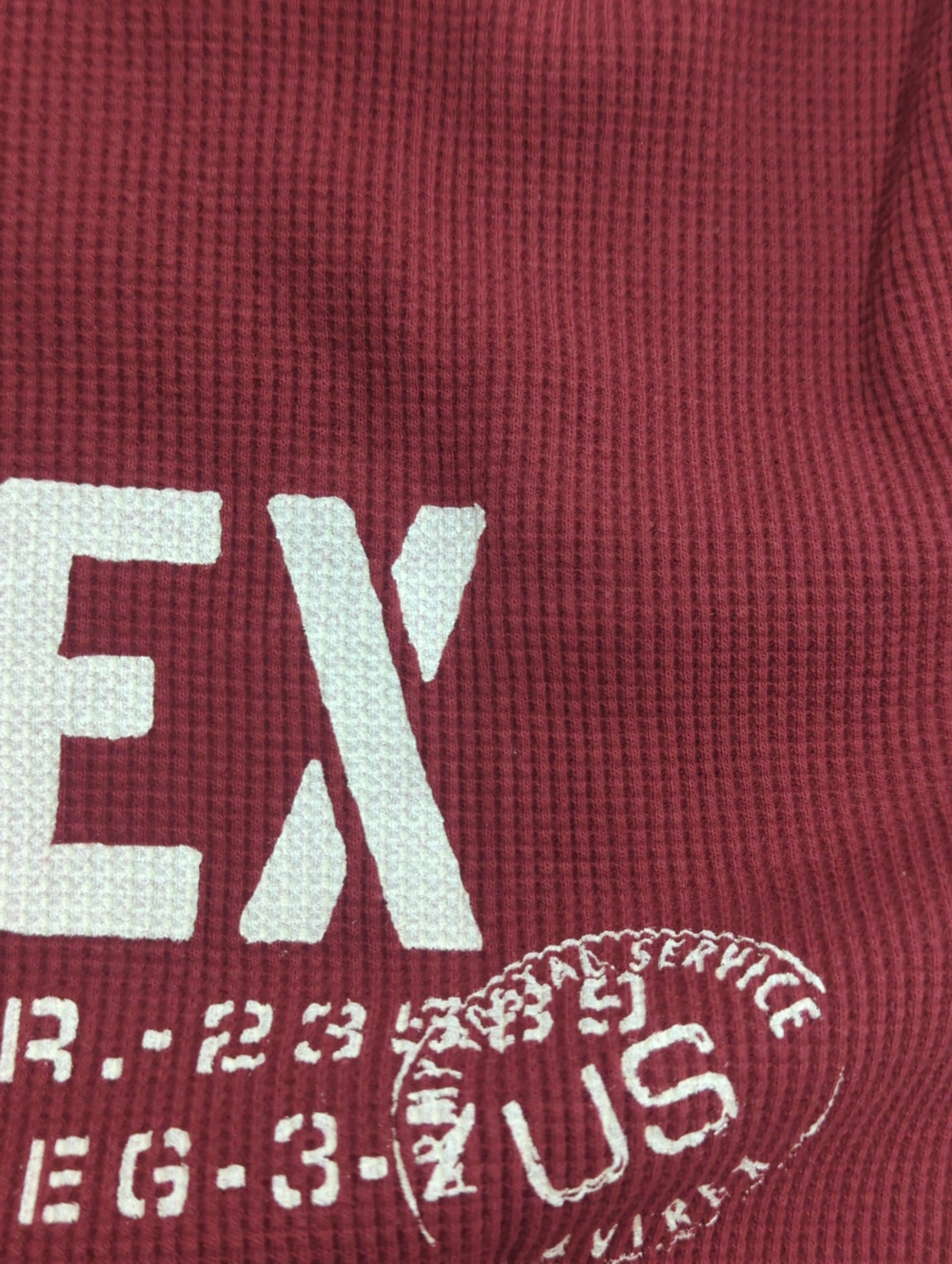 AVIREX / ■T DP S/S WAFFLE CREW NECK TEE