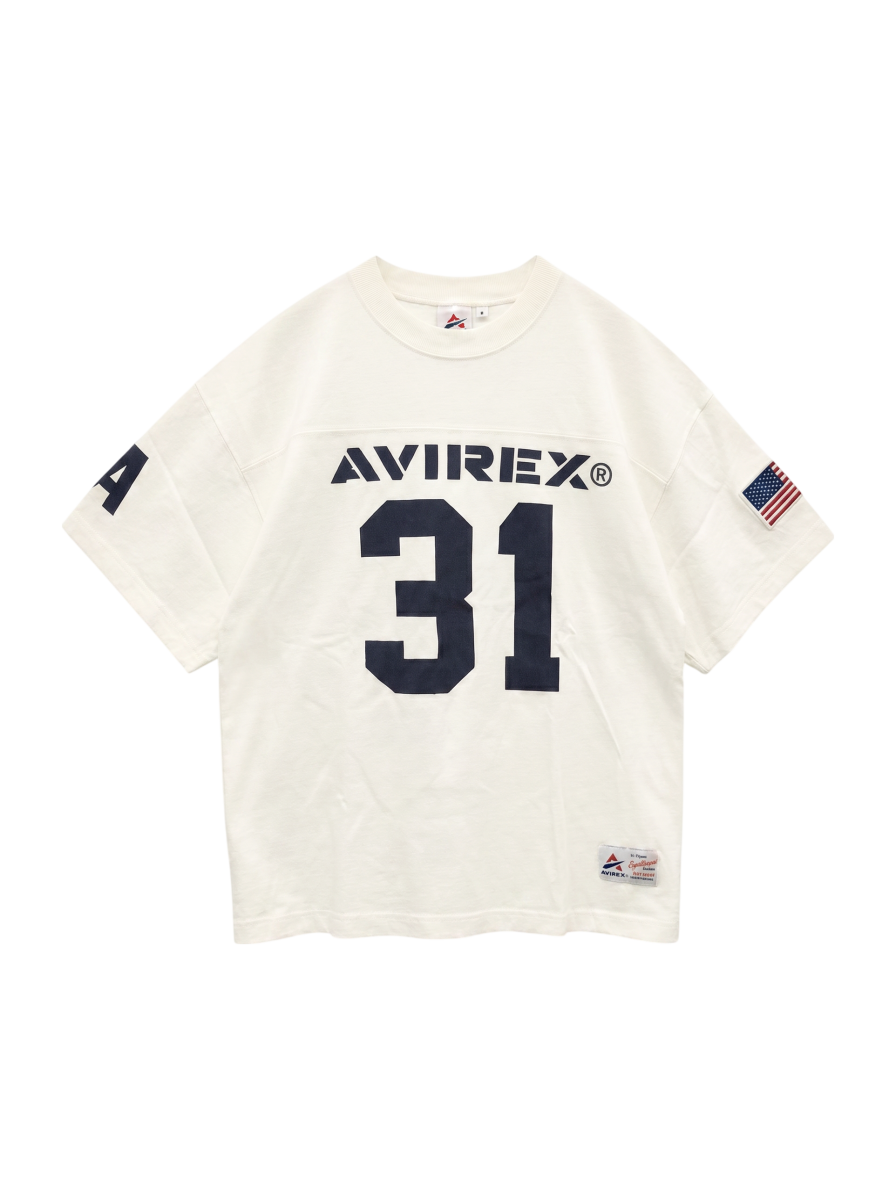 AVIREX / US-CA FOOTBALL S/S T-SHIRT / フットボール Tシャツ