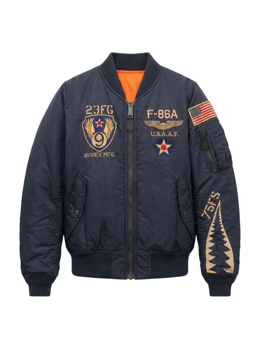 AVIREX / AVIREX/アヴィレックス/ウイメンズ フライングシャークス MA-1/WOMEN'S FLYING SHARKS MA-1