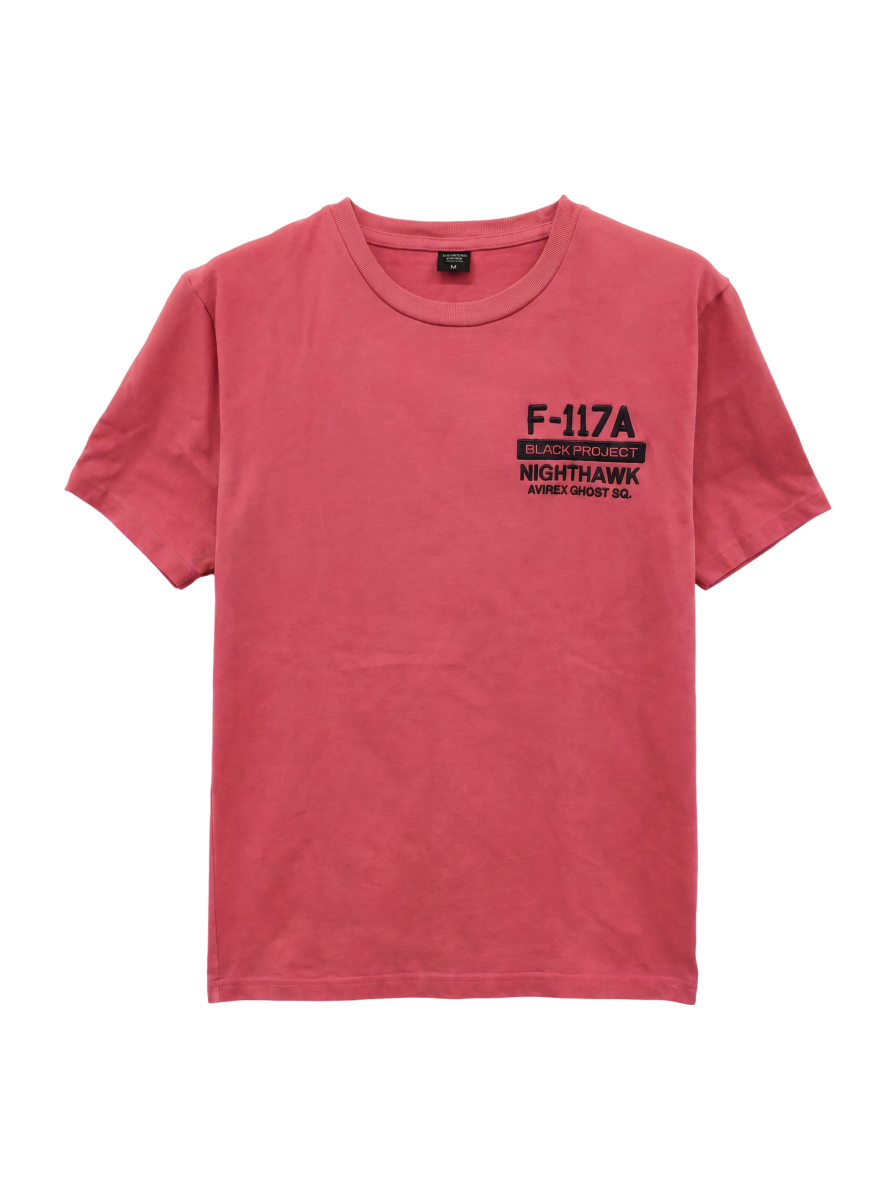 AVIREX / 刺繍Tシャツ ナイトミッション/EMBROIDERED T-SHIRT NIGHT MISSION F-117A