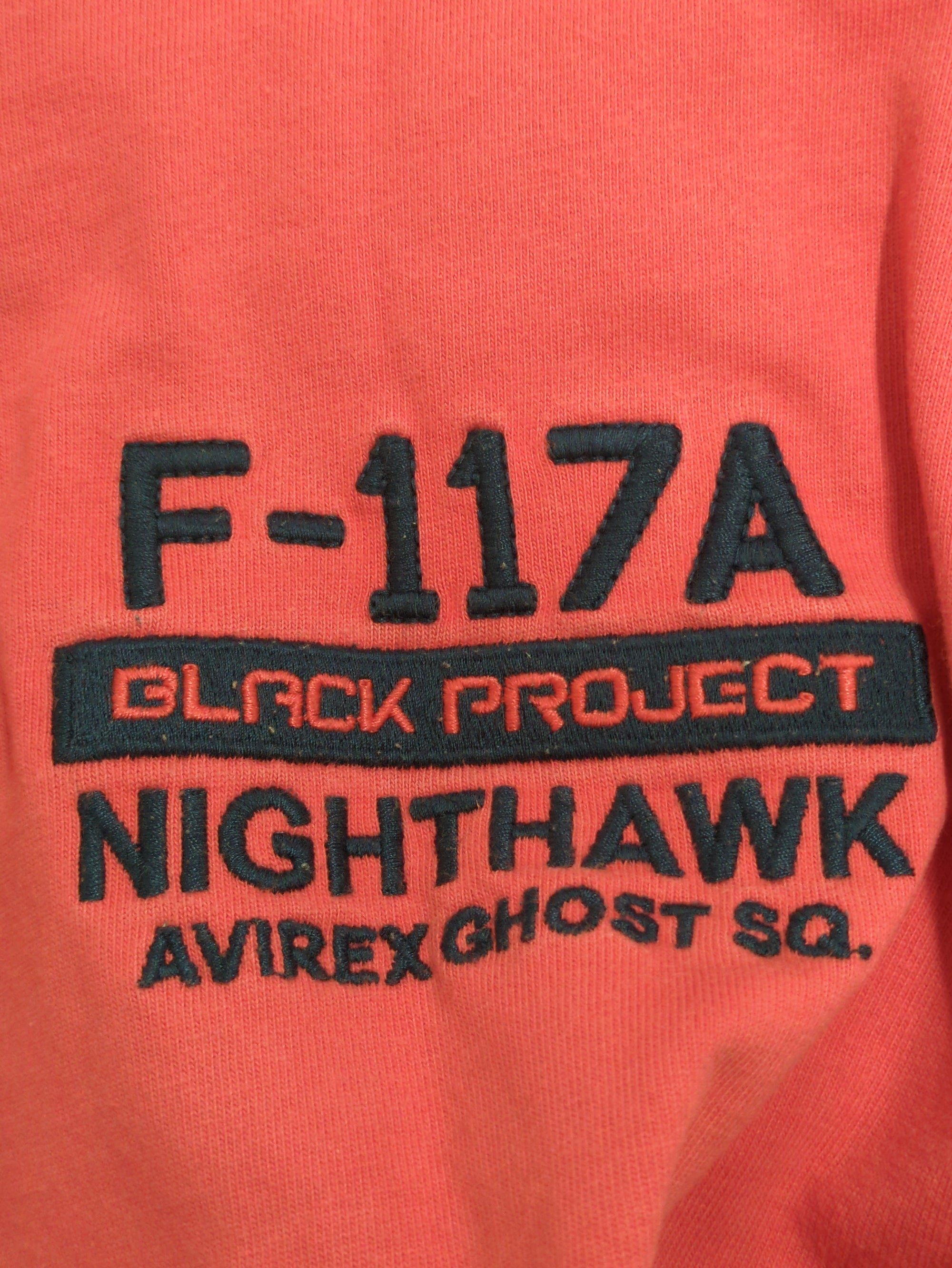AVIREX / 刺繍Tシャツ ナイトミッション/EMBROIDERED T-SHIRT NIGHT MISSION F-117A