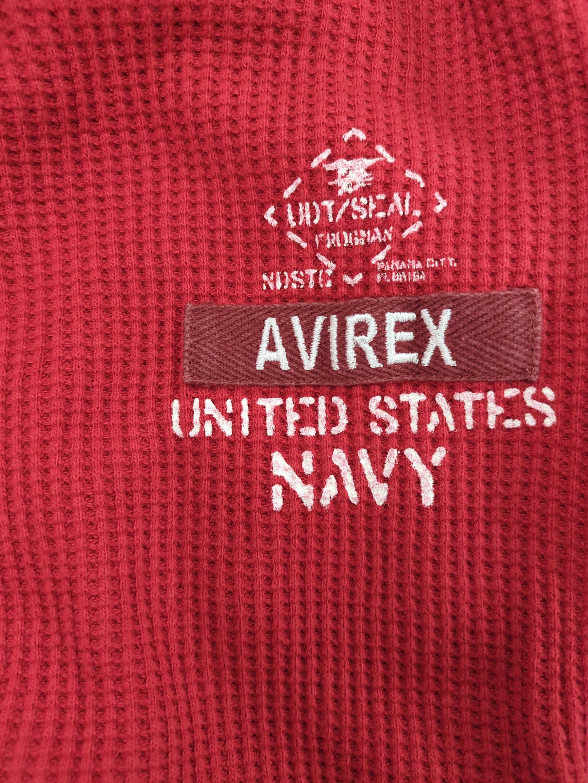 AVIREX / ビッグワッフル Tシャツ USネイビー/BIG WAFFLE T-SHIRT U.S.NAVY