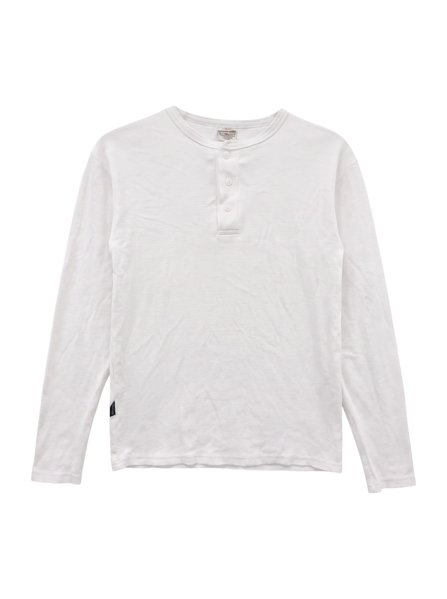 AVIREX / 《DAILY/デイリー》RIB L/S HENLEY NECK T-SHIRT/リブ 長袖 ヘンリーネック Tシャツ デイリーウェア